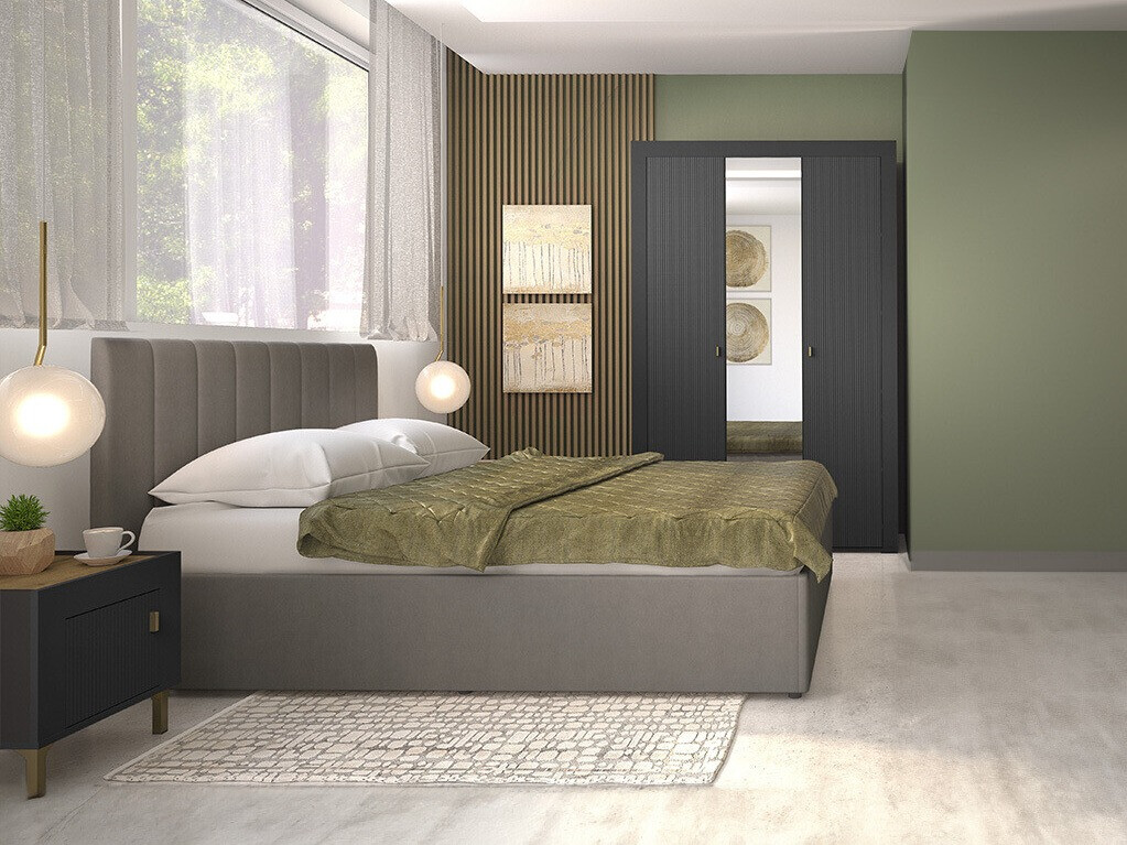 Conjunto para quarto Mormavu 113 (Preto mate)