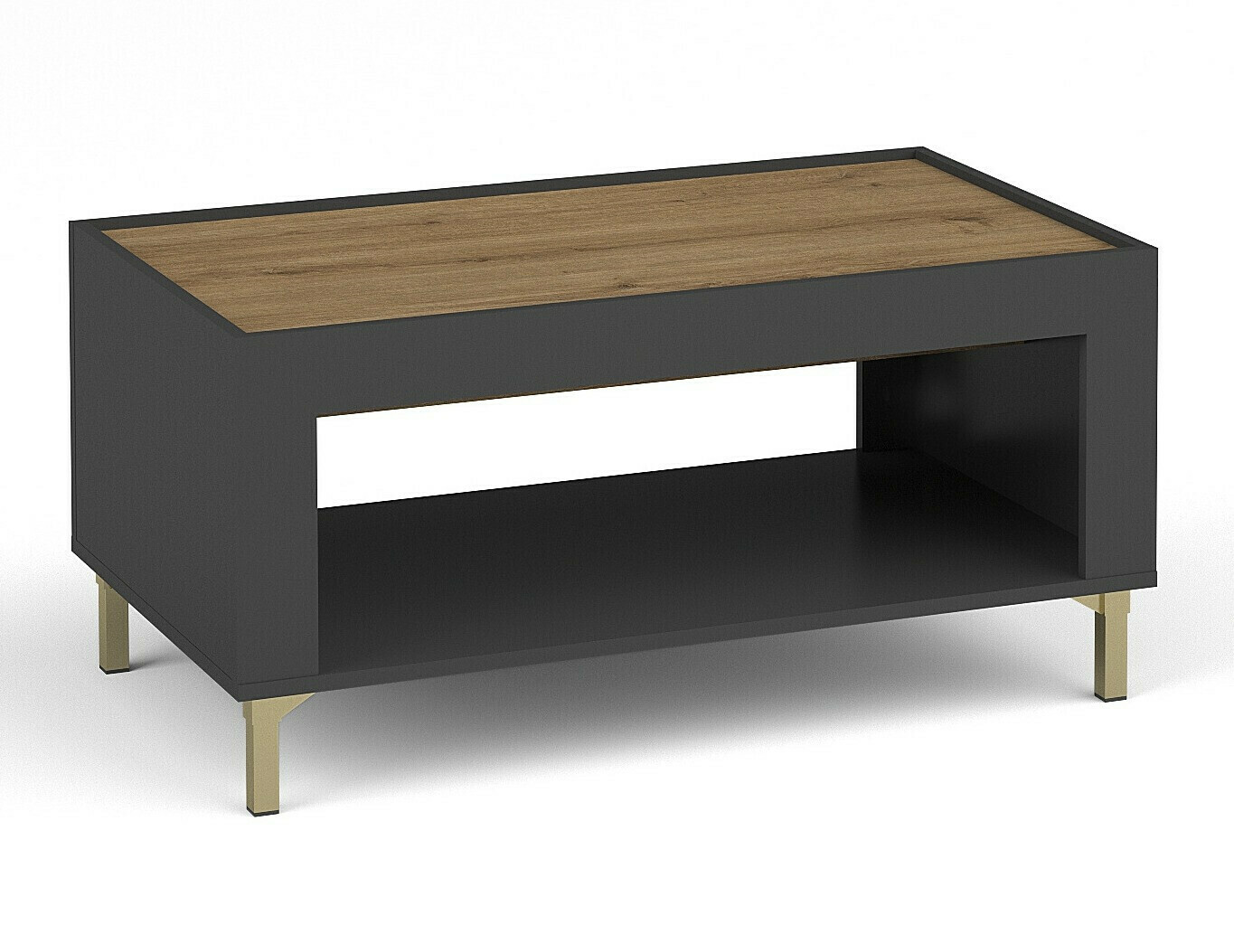 Conjunto para sala de estar Mormavu 114 (Preto matte)