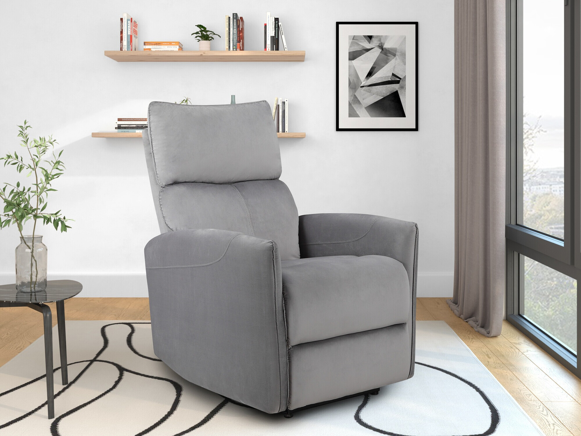Poltrona reclinável Denton 1339 (Cinzento)
