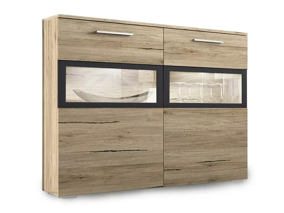 Aparador Austin 106 (Carvalho de san remo+ Antracite)