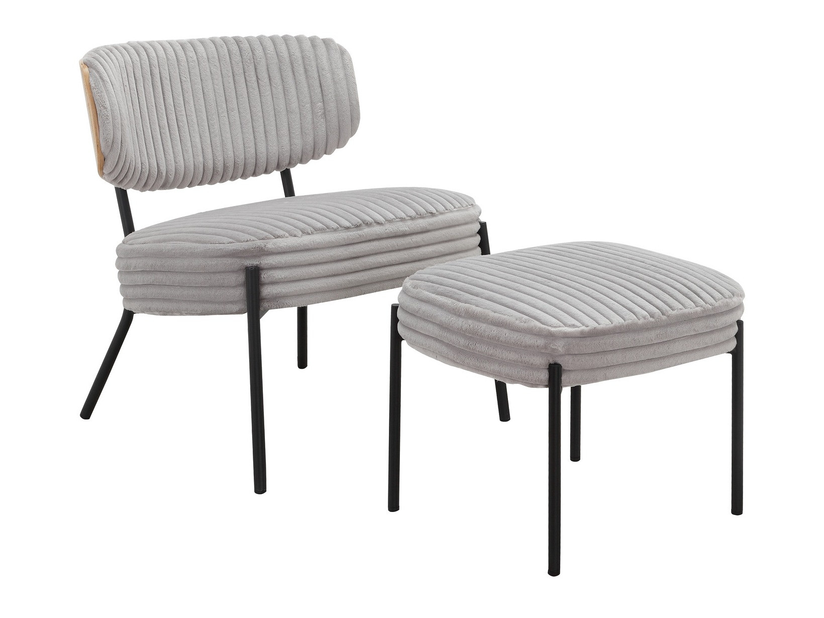 Poltrona Denton 1340 (Cinzento claro)