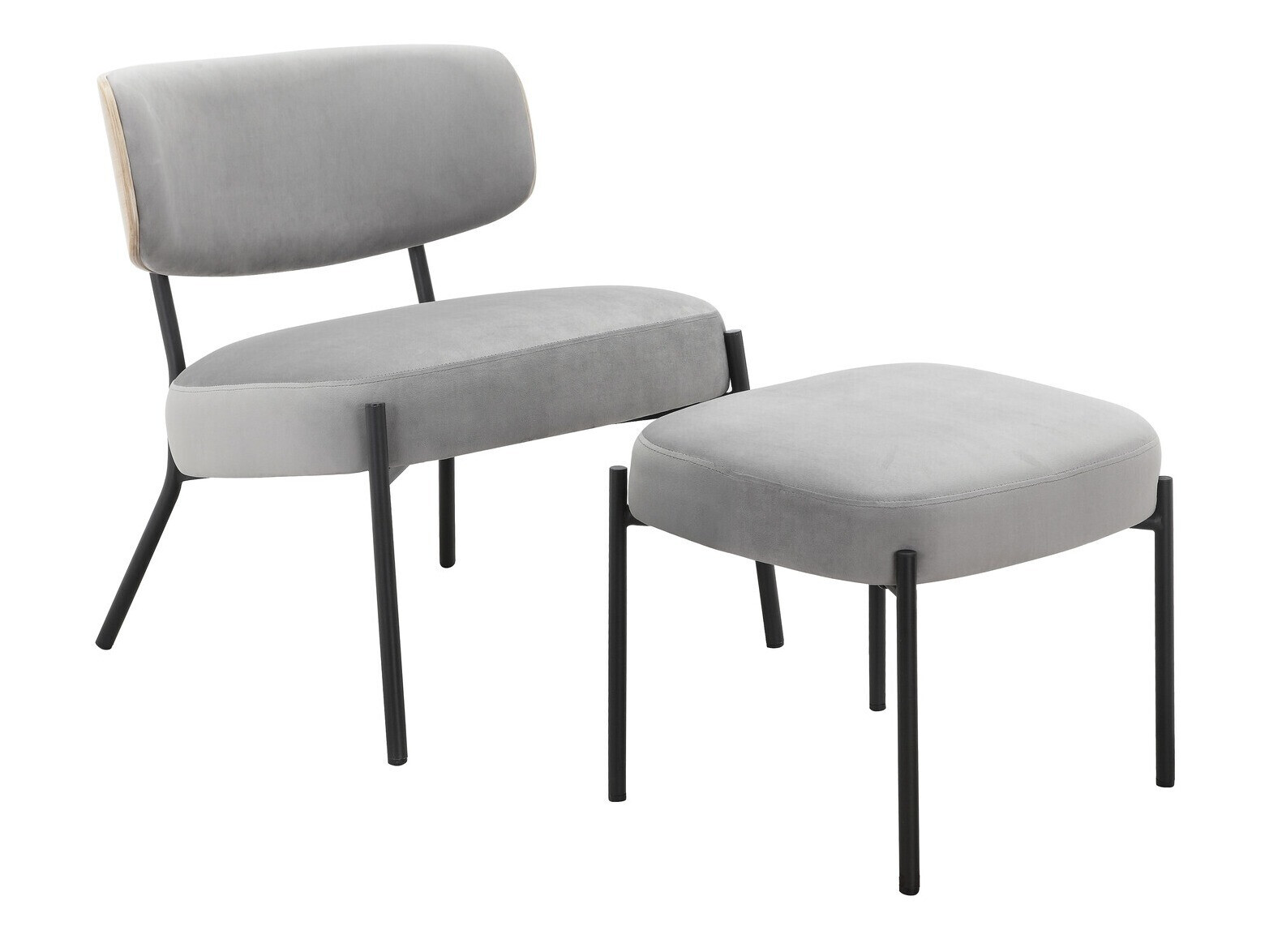 Poltrona Denton 1341 (Cinzento claro)