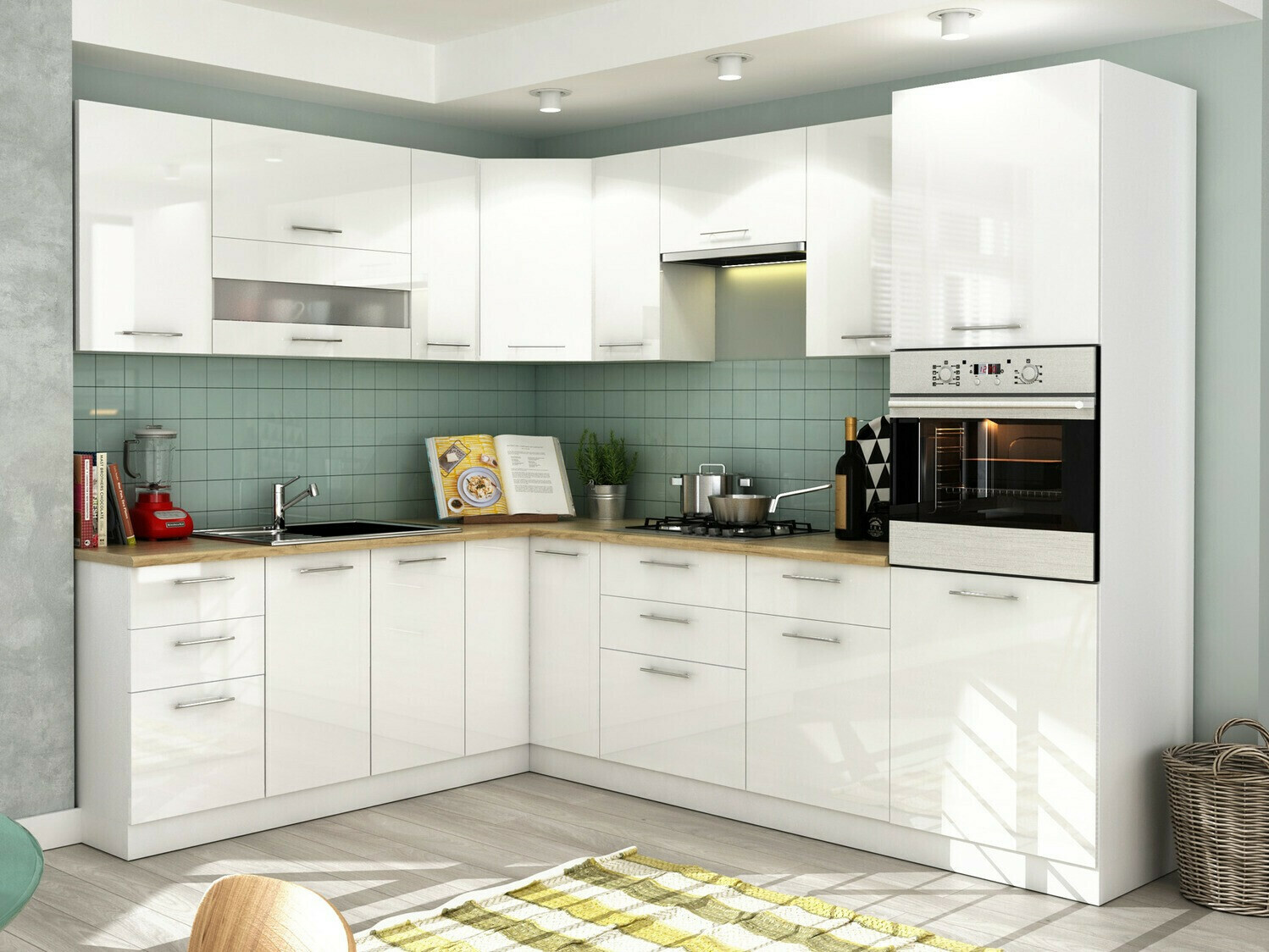 Armário modular suspenso Tiffa White 129