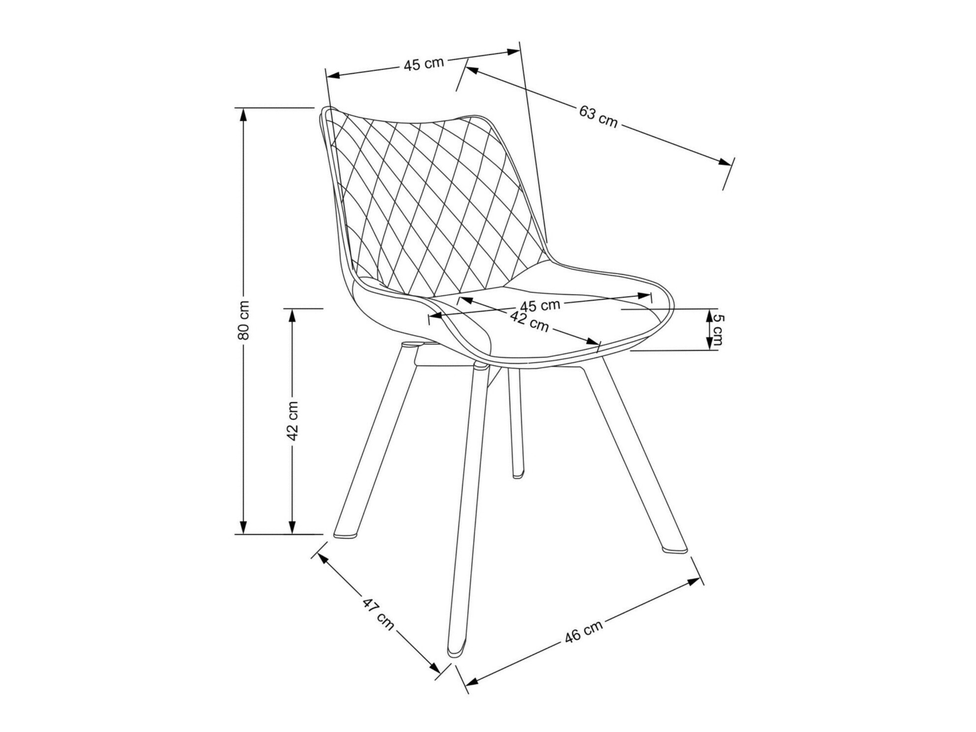 Cadeira Houston 1442 (Amarelo)