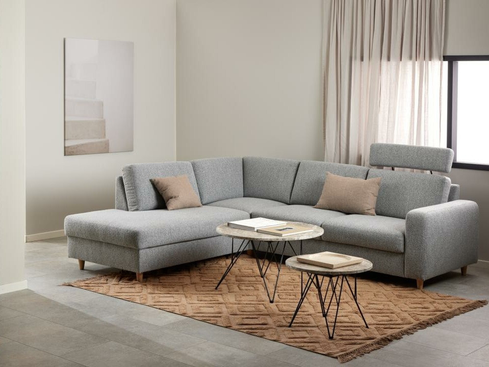 Mesa de centro Norsica 819 (Cinzento + Preto)