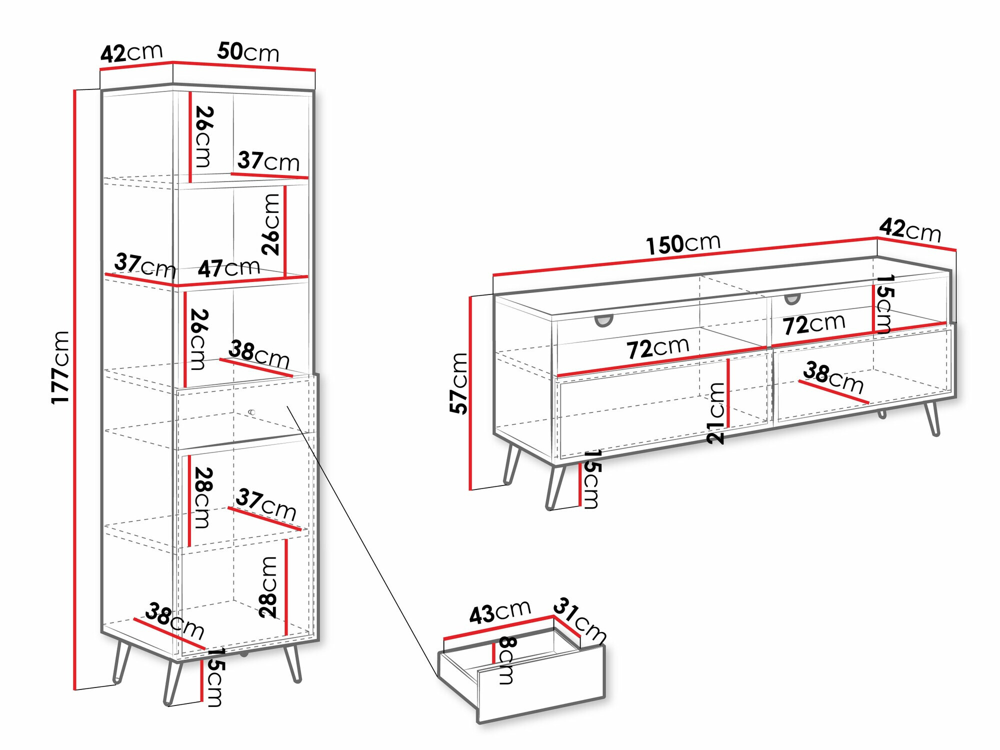 Conjunto para sala de estar Comfivo Nuromo 110 (Bege)