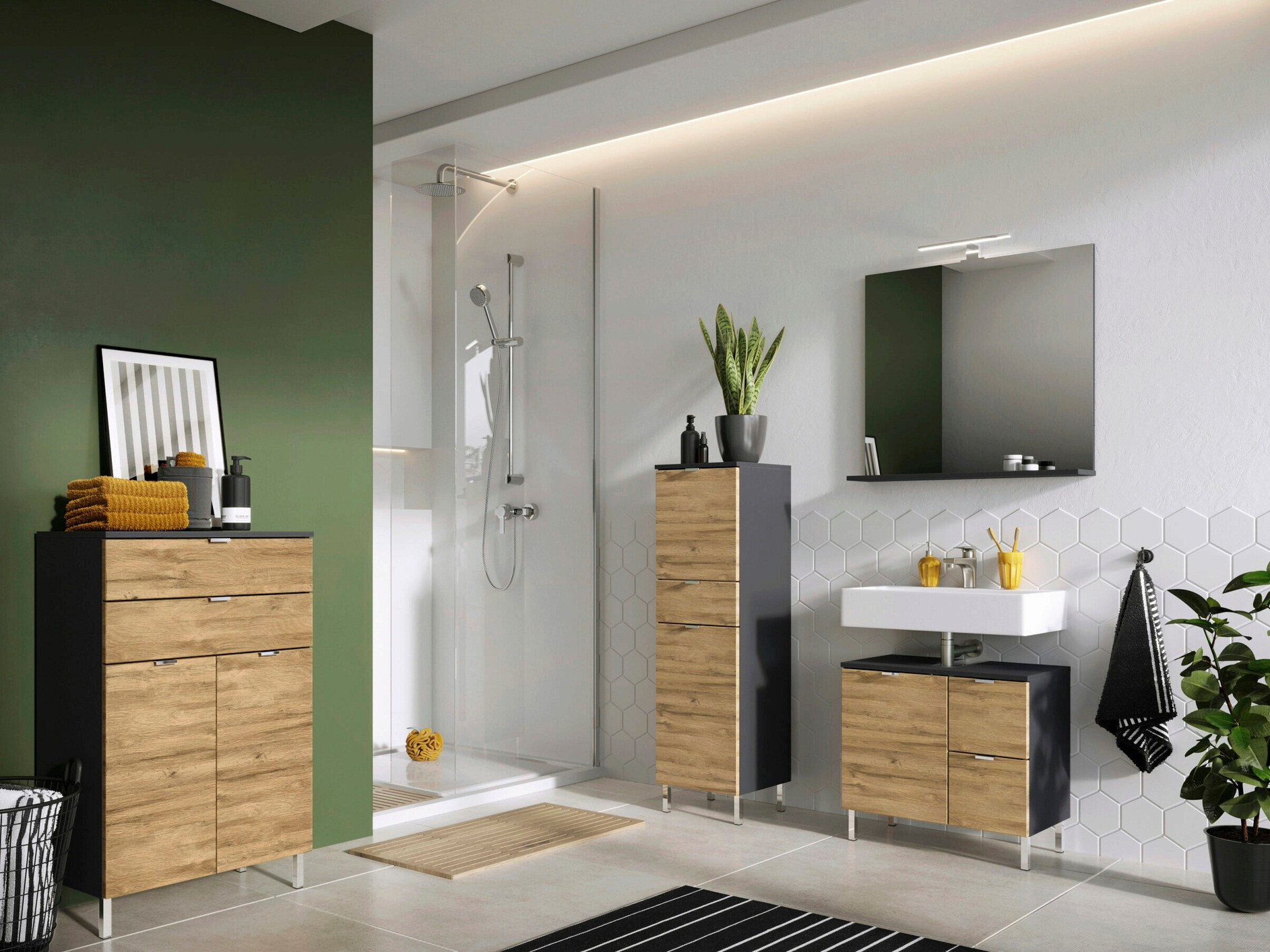 Conjunto para casa de banho Lomcamo 107