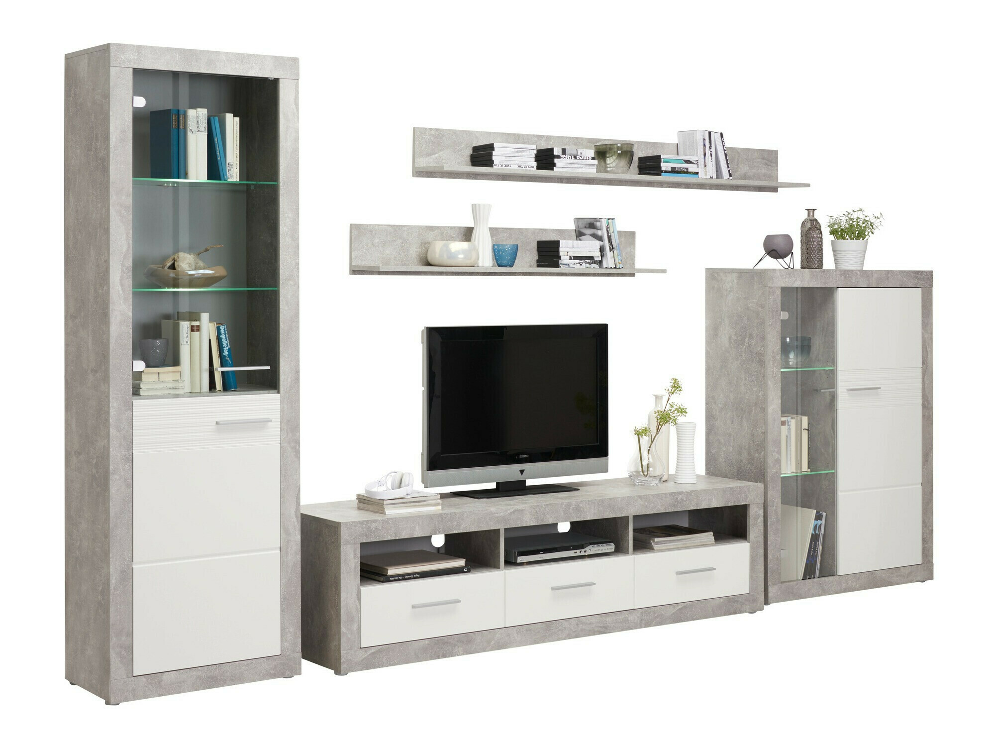Estante Romfera 111 (Branco + Cinzento)