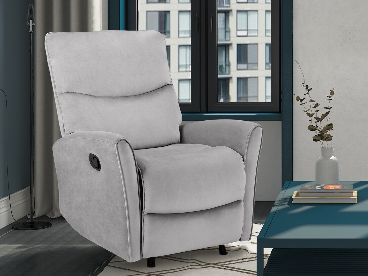 Poltrona reclinável Denton 1346 (Cinzento)