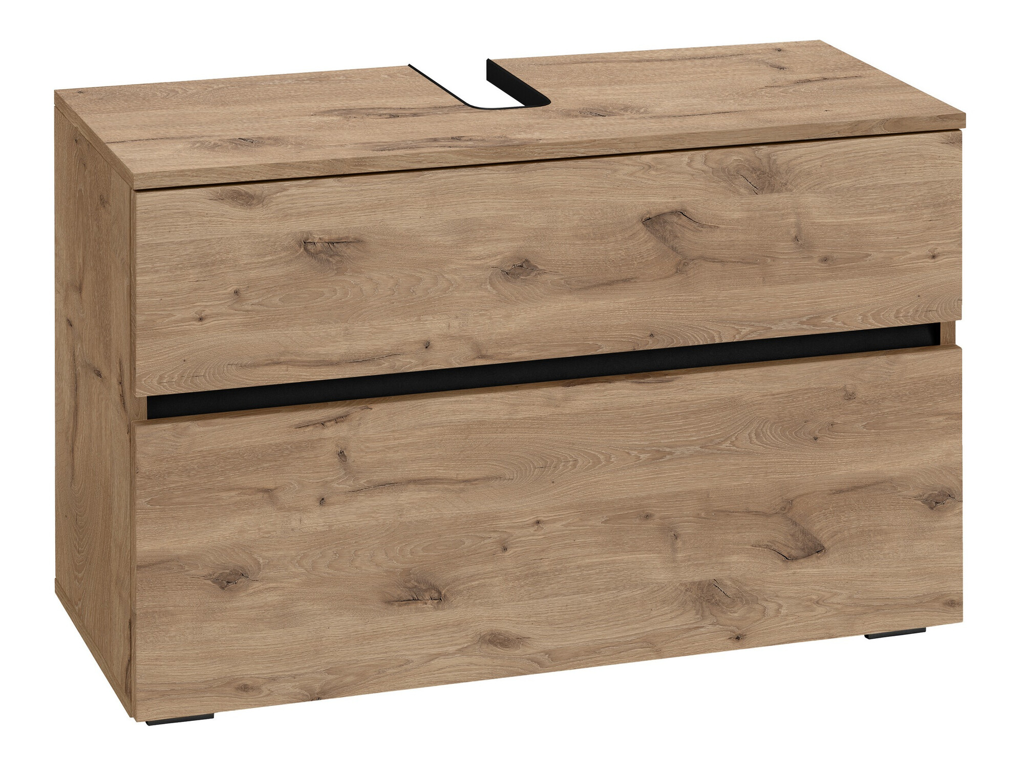 Armário com lavatório de apoio próprio para casa de banho Soncamu 109 (Carvalho)