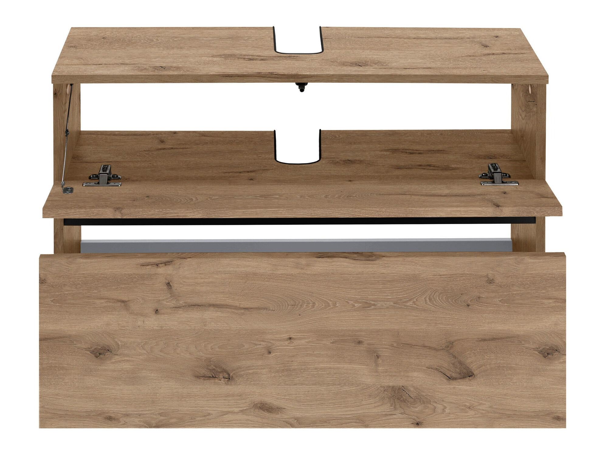 Armário com lavatório de apoio próprio para casa de banho Soncamu 109 (Carvalho)