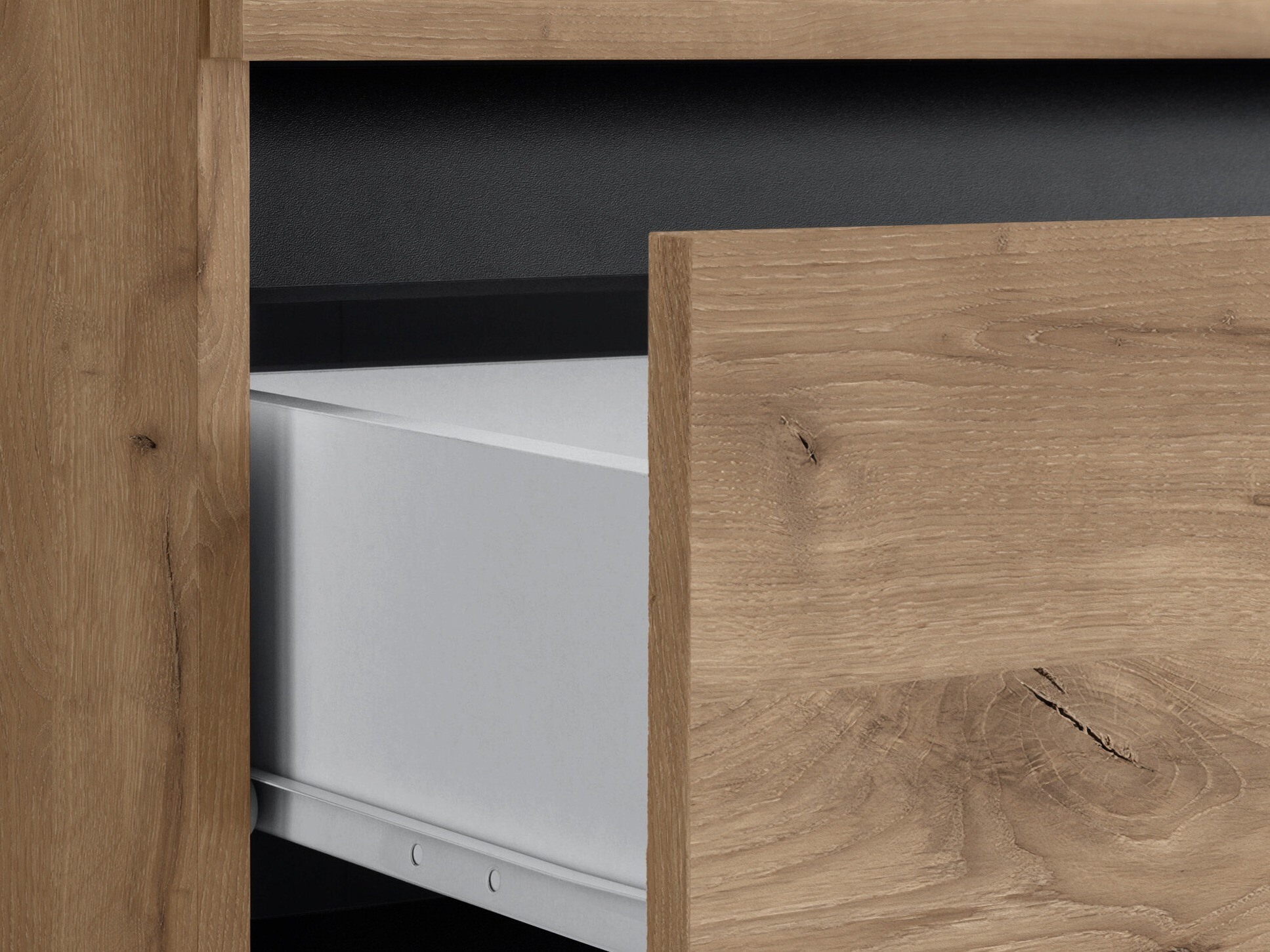 Armário de casa de banho de chão para lavatório Soncamu 101 (Carvalho)