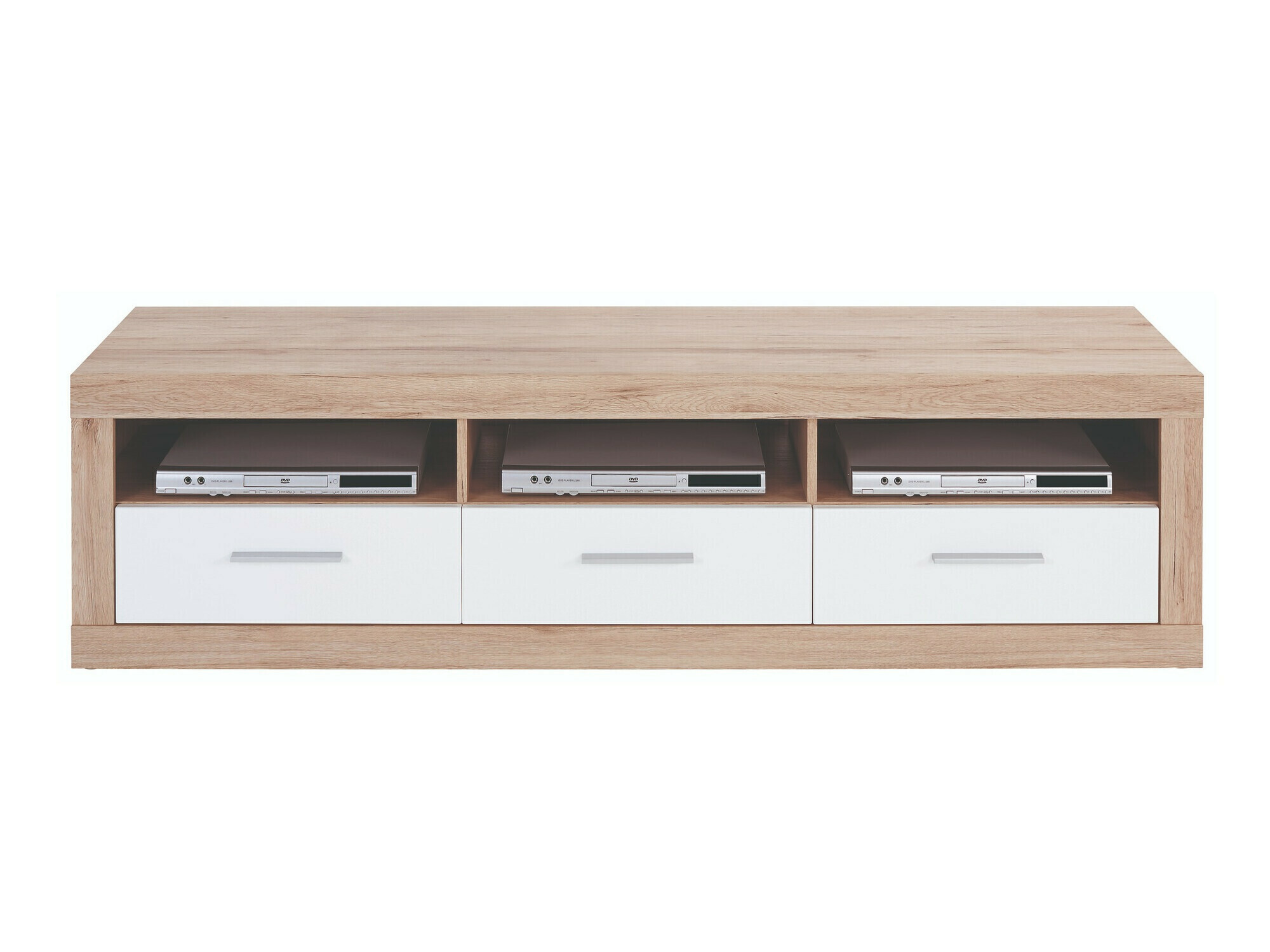 Conjunto para sala de estar Romfera 116 (Carvalho de san remo + Branco)