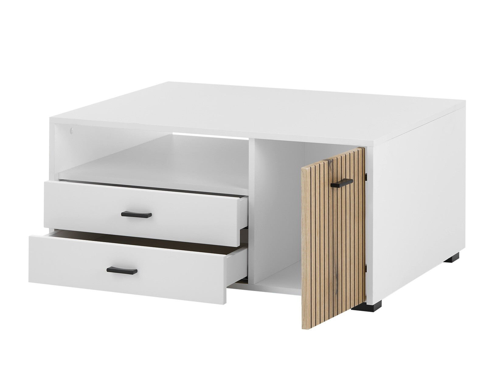 Mesa de centro Belmelu 109 (Branco + Carvalho)