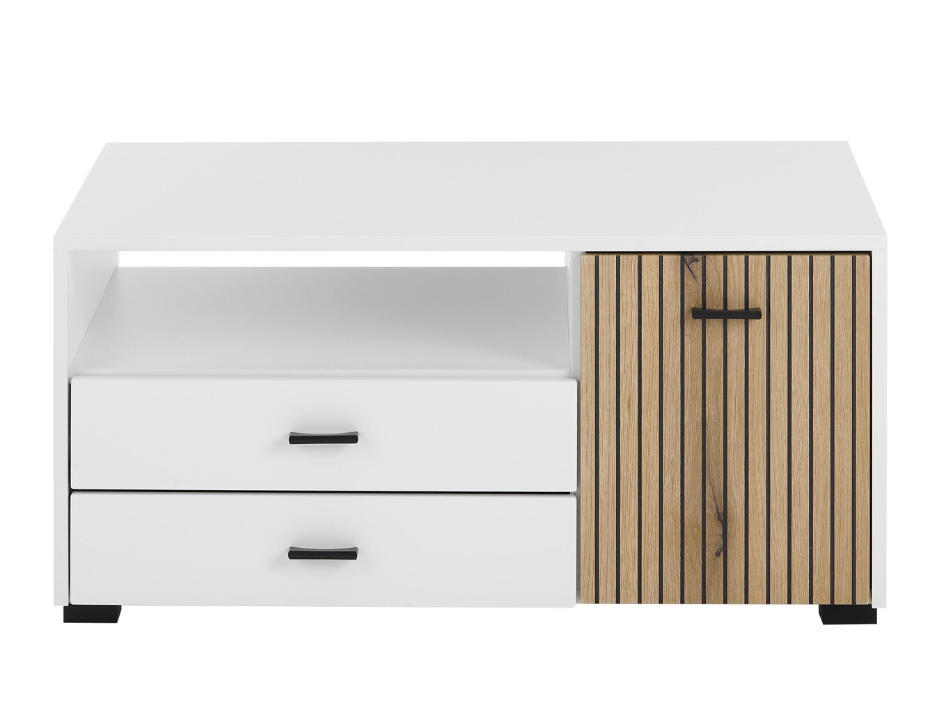 Mesa de centro Belmelu 109 (Branco + Carvalho)