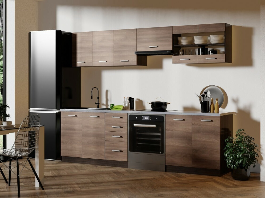 Conjunto de cozinha Houston 1138 (Carvalho escuro)