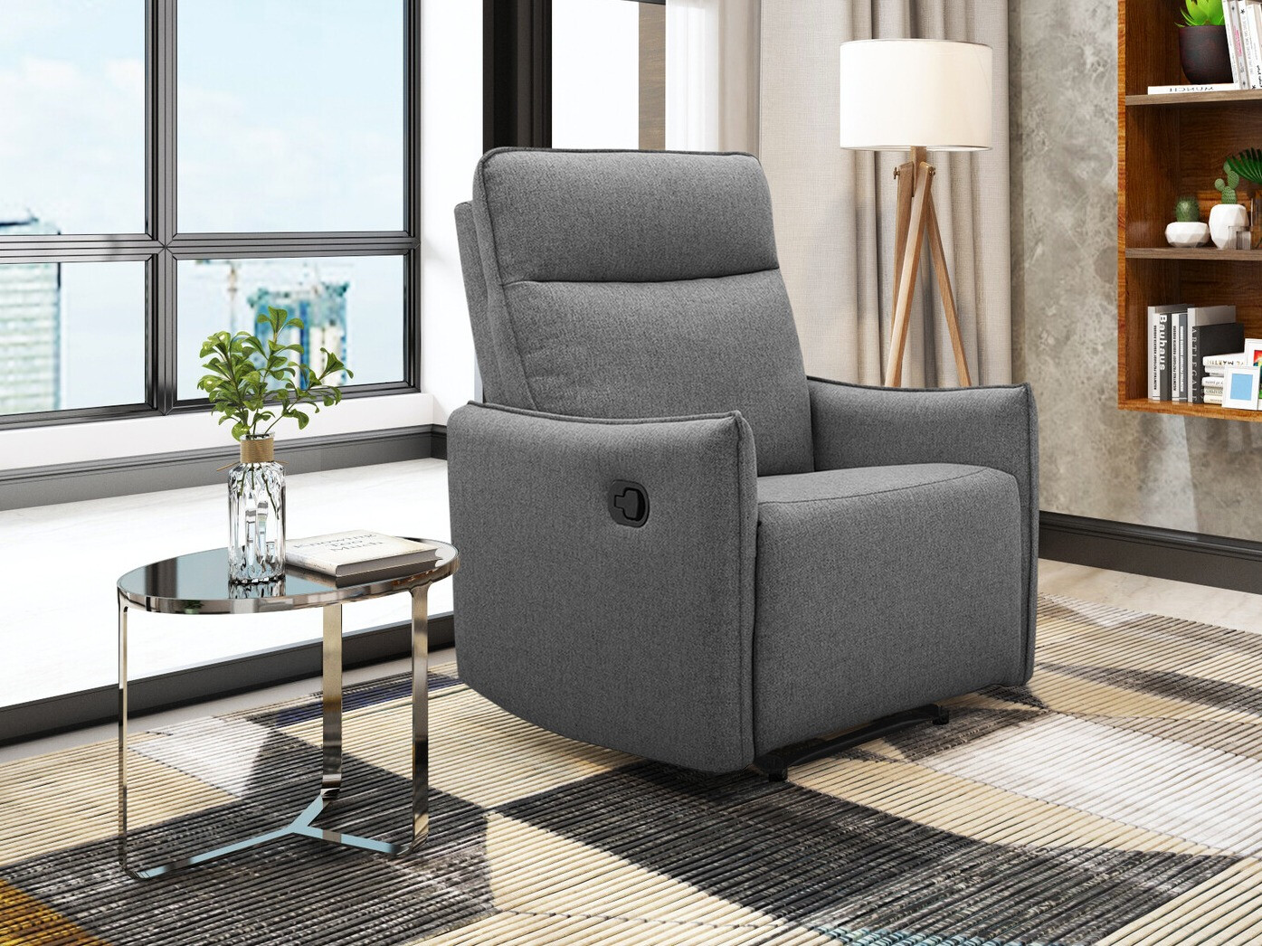 Poltrona reclinável Tulsa 644 (Antracite)