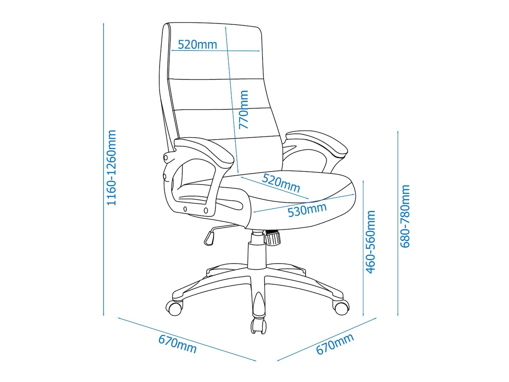 Cadeira de escritório Tulsa 649