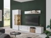 Conjunto para sala de estar Belmelu 124 (Branco + Carvalho)