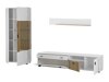 Conjunto para sala de estar Belmelu 124 (Branco + Carvalho)