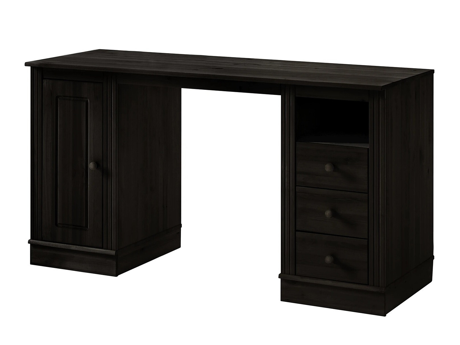 Mesa de escritório Saltoro 136 (Castanho escuro)
