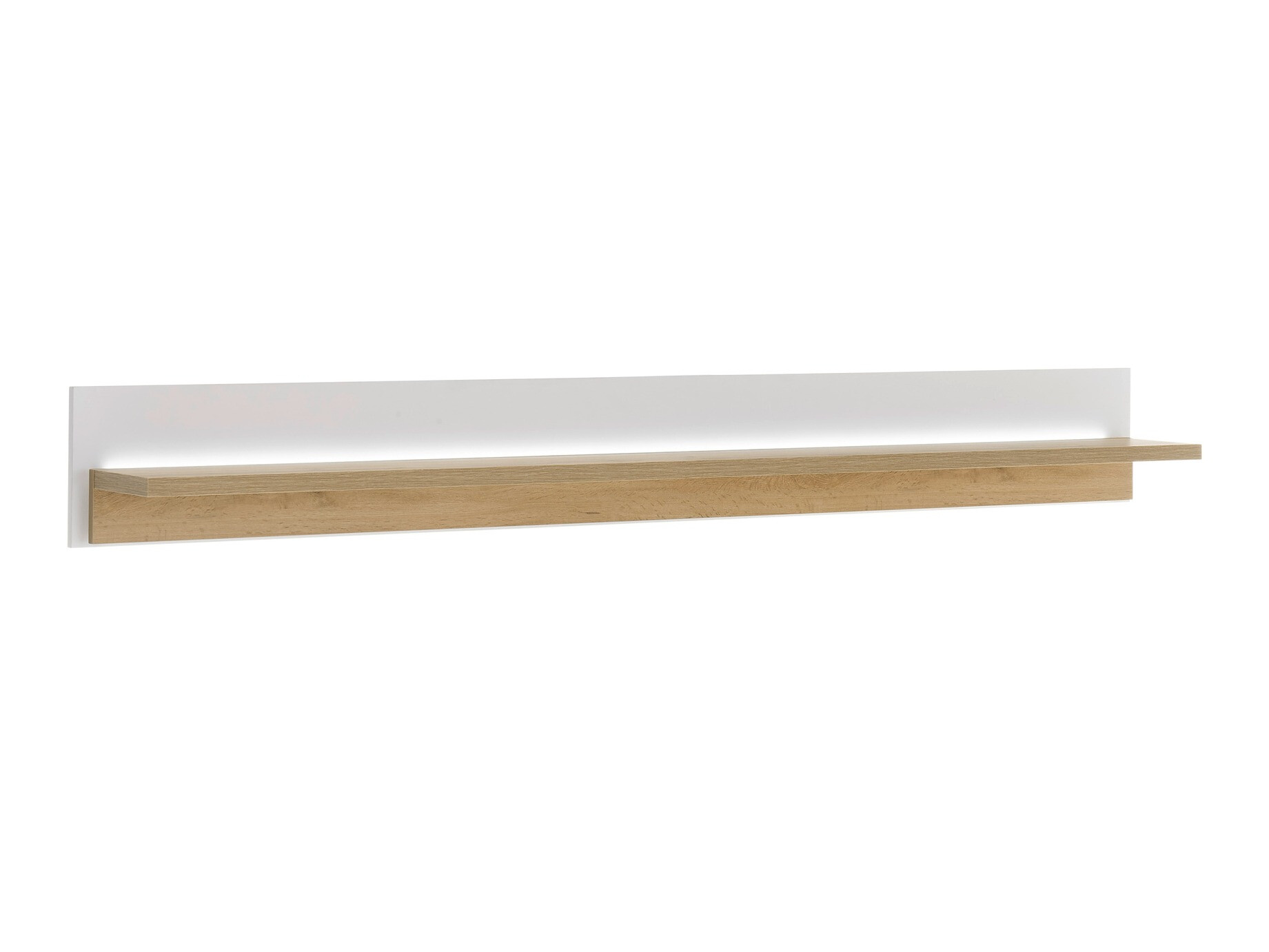 Estante de parede Avimavi 111 (Branco + Carvalho wotan)