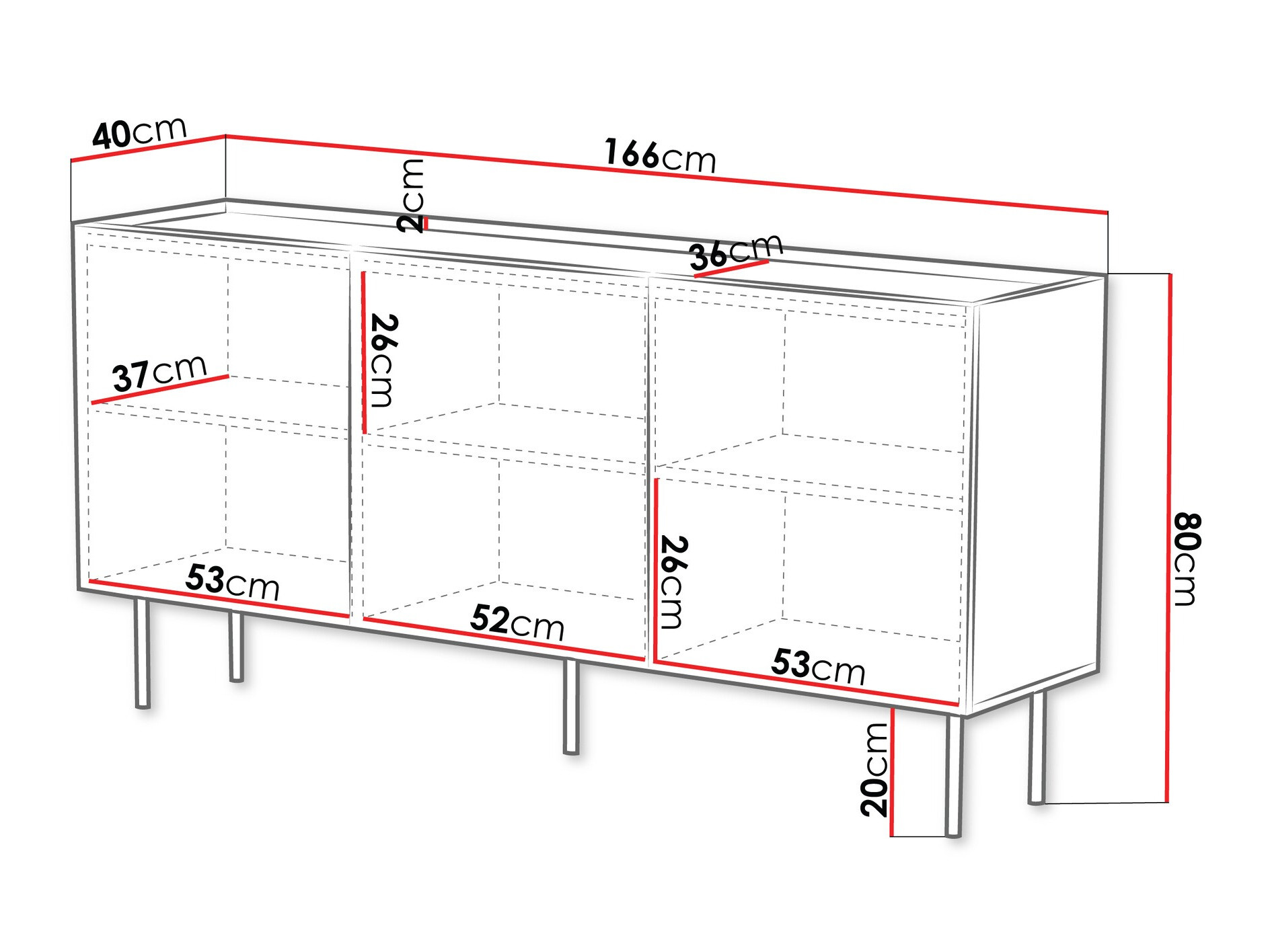 Aparador Sillen (Branco)