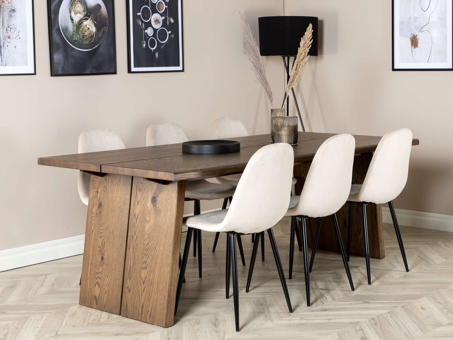 Conjunto para refeições Dallas 1868 (Preto + Bege)