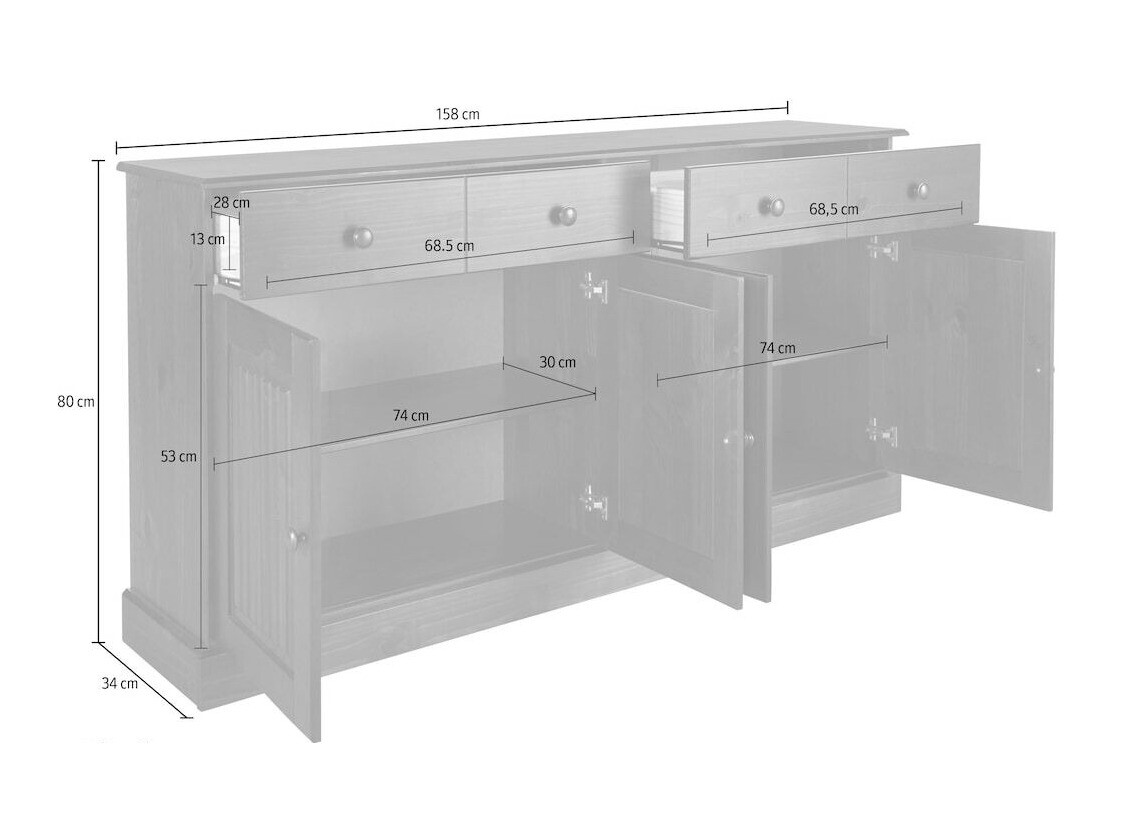 Cómoda Caltola 103 (Branco)