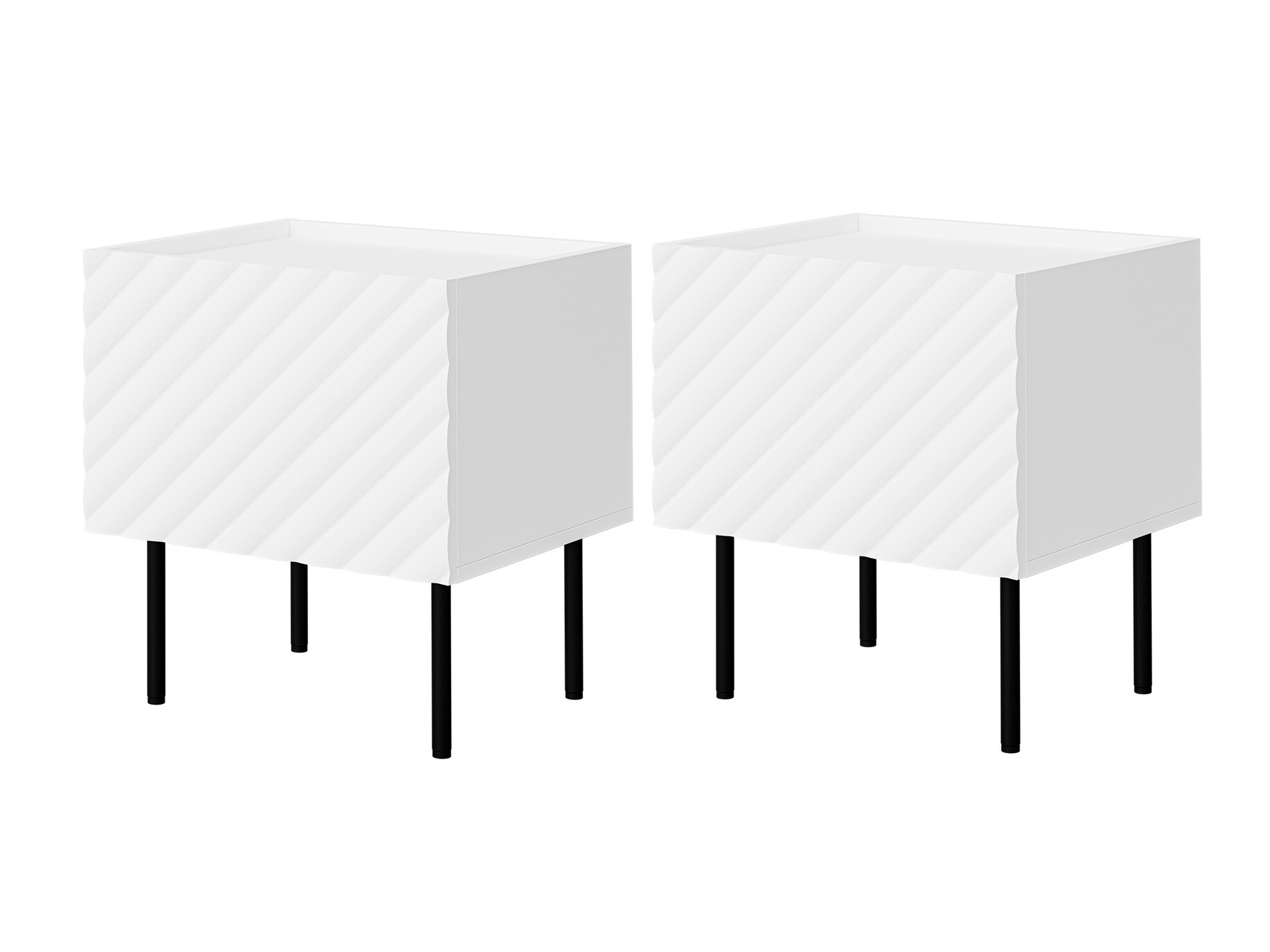 Conjunto de mesas de cabeceira Sillen (Branco)