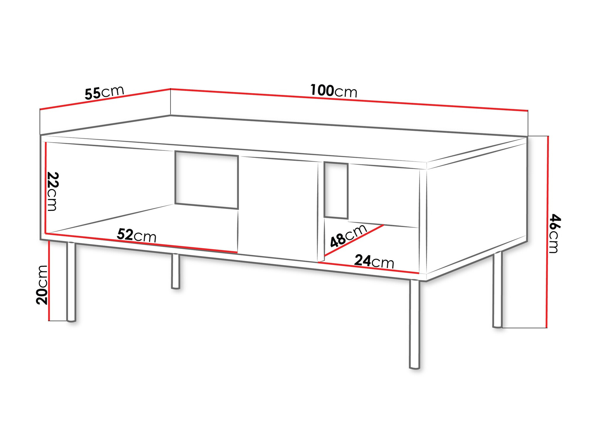 Mesa de centro Melala 102