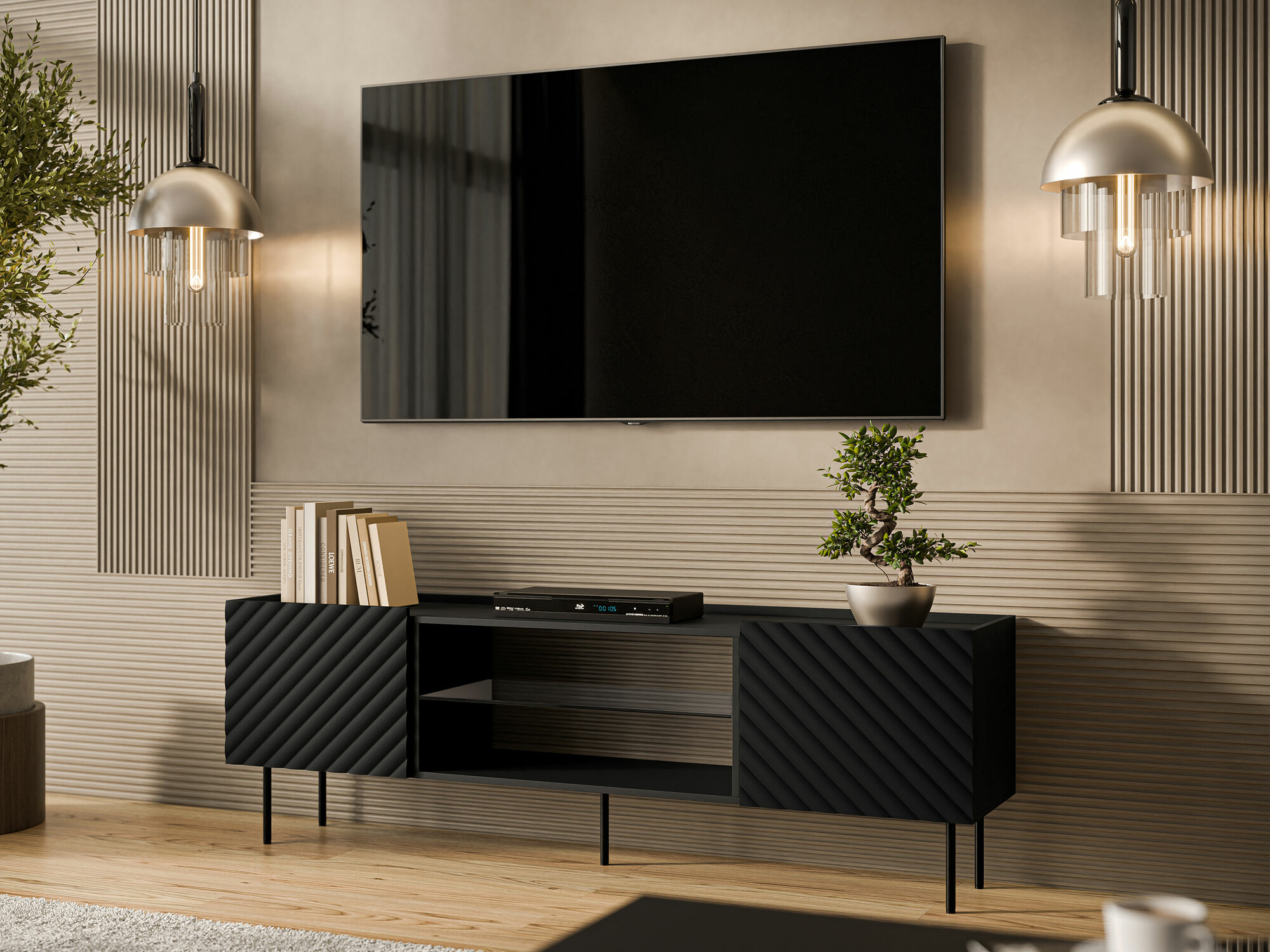 Móvel de TV Sillen II (Preto)