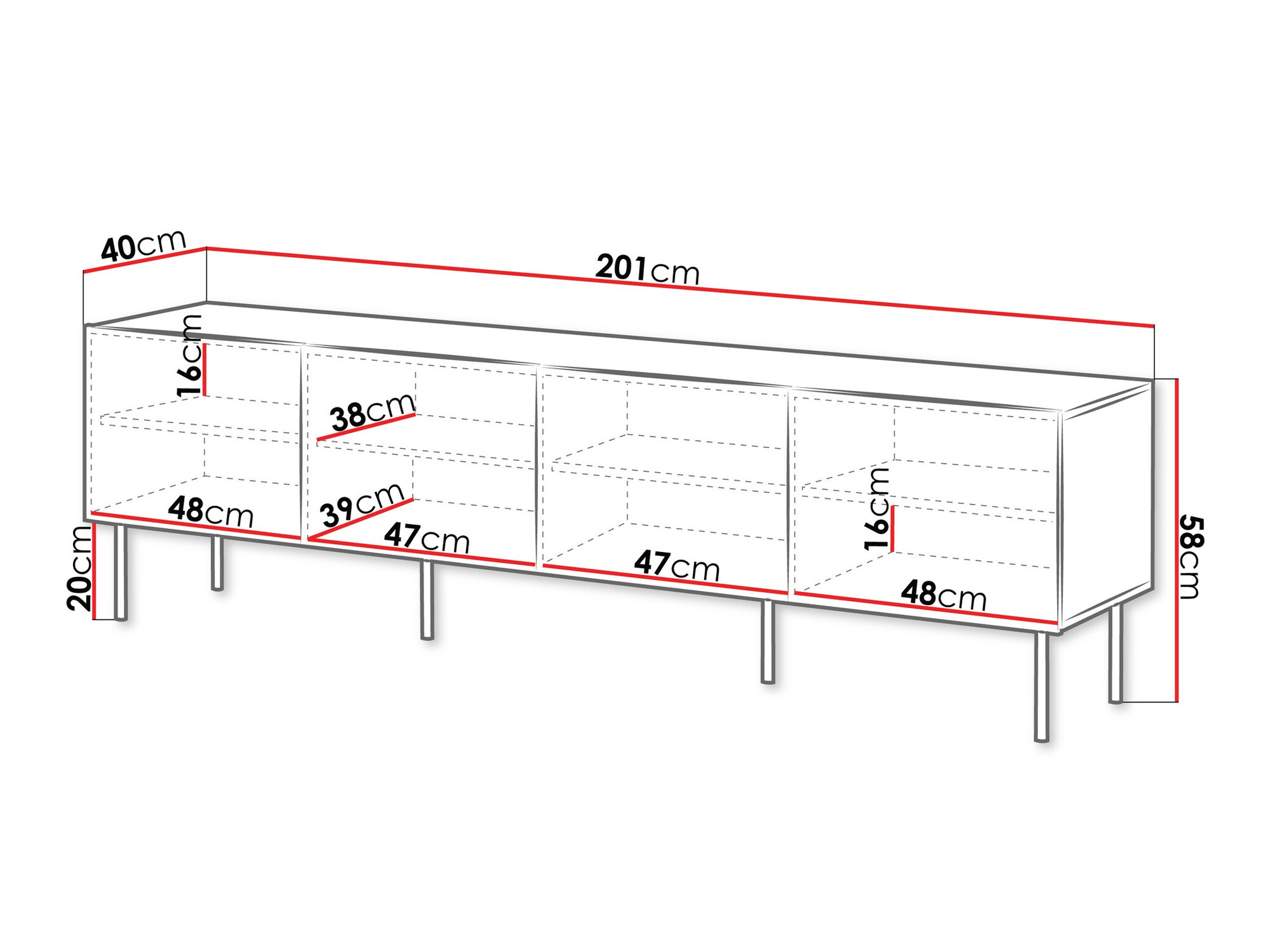 Móvel de TV Melala 104