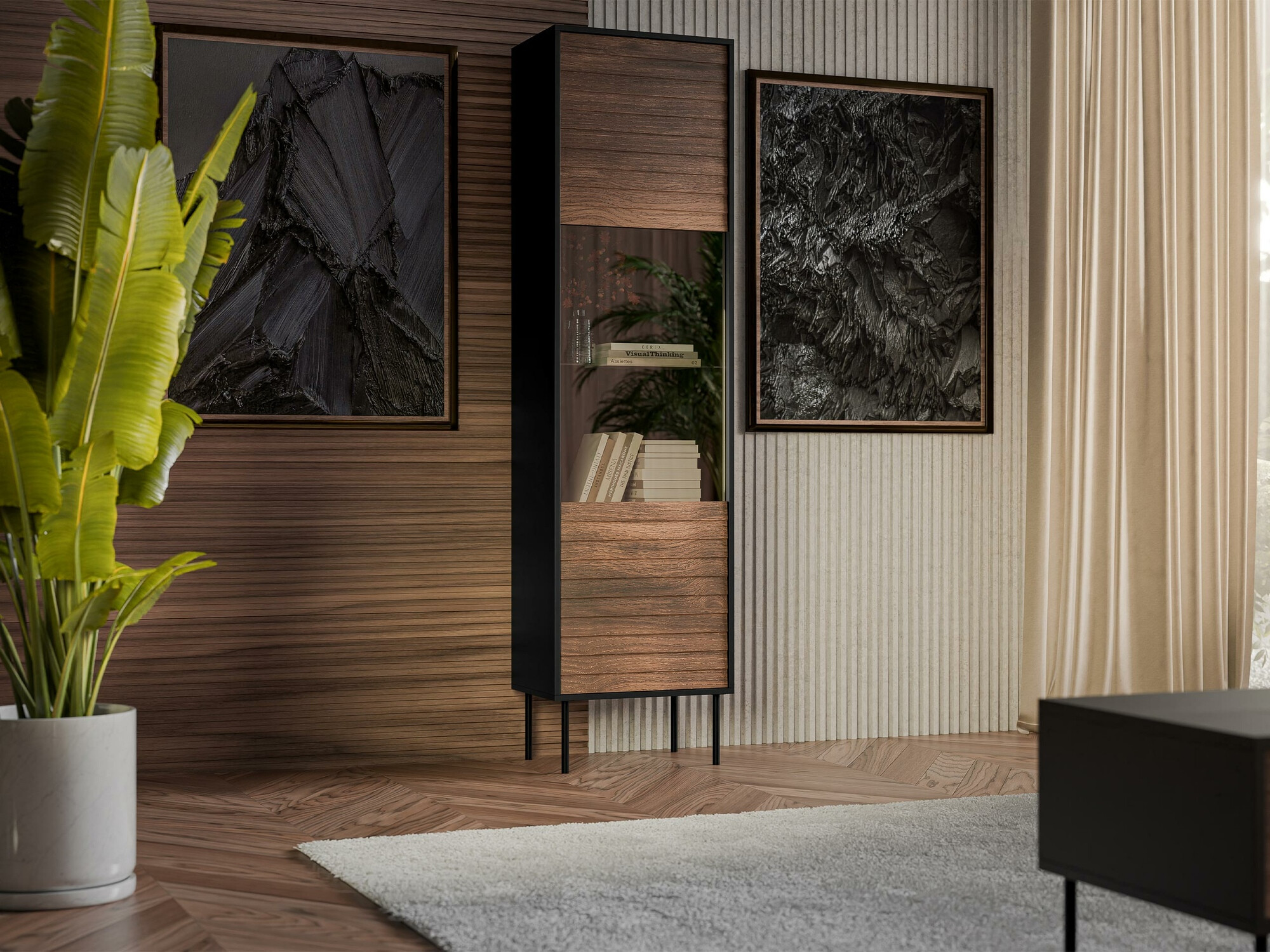 Estante Flosoru 107 (Noz + Preto)