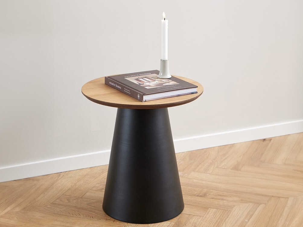 Mesa lateral Norsica 950 (Preto + Carvalho)