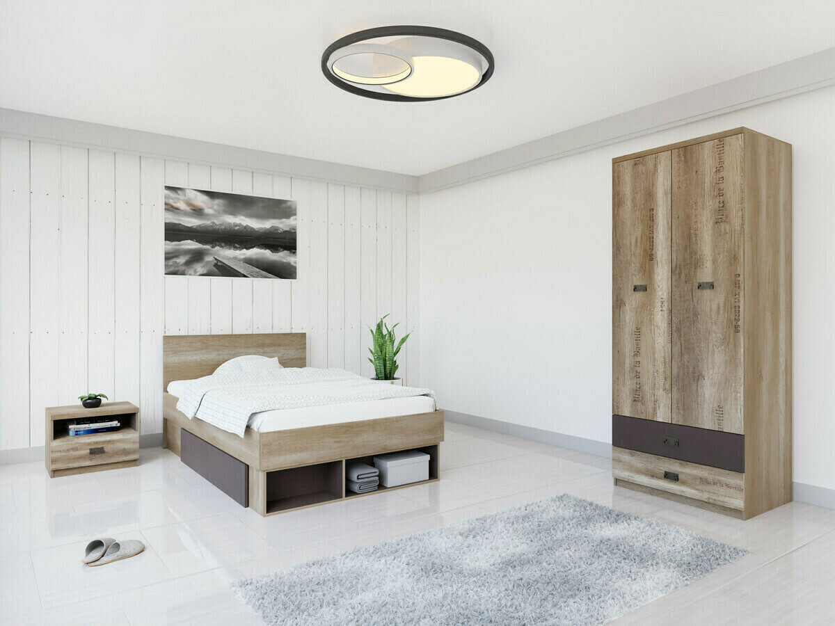 Cama com arrumação Odeveni 124