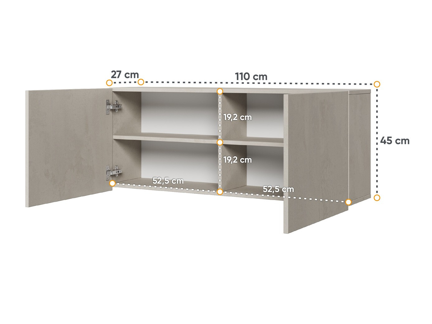 Armário suspenso Orlbale 135