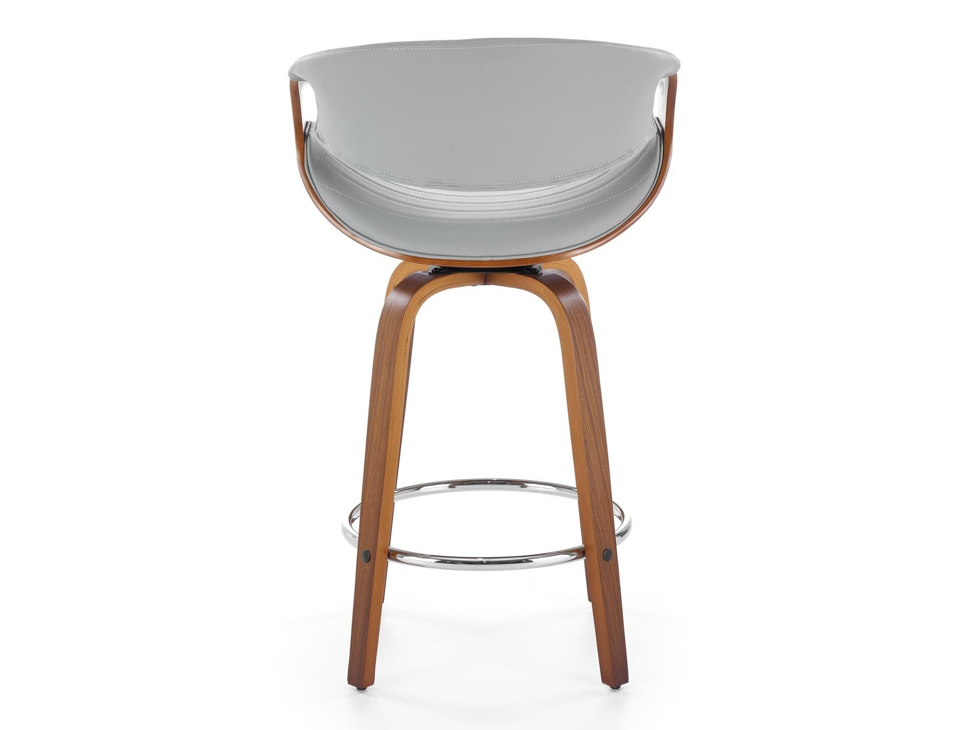 Banco de bar Houston 1599 (Cinzento + Nogueira)