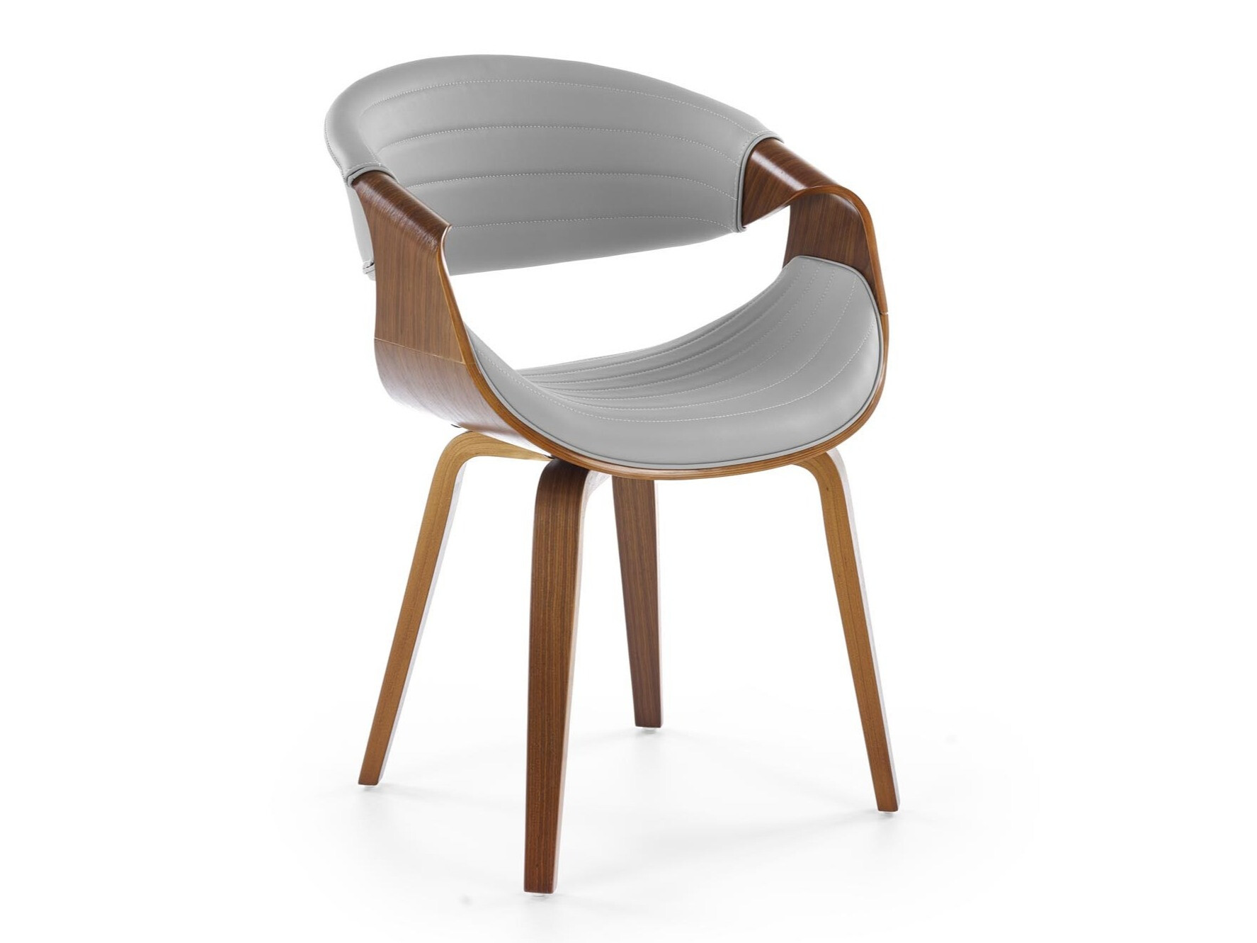 Cadeira Houston 1596 (Cinzento + Noz)