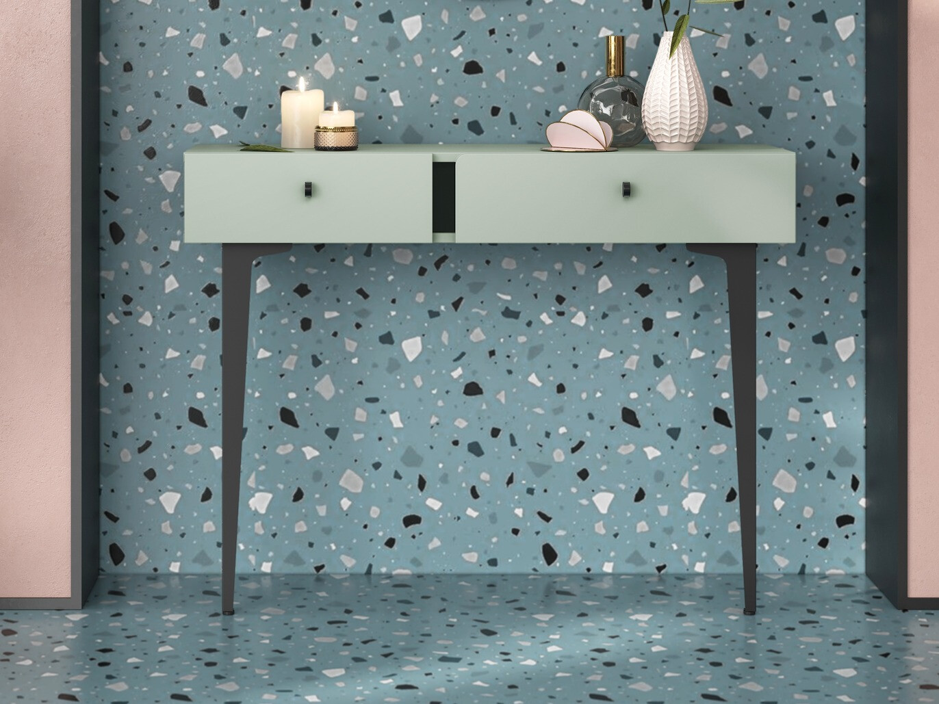 Consola Fresno AF106 (Verde empoeirado)