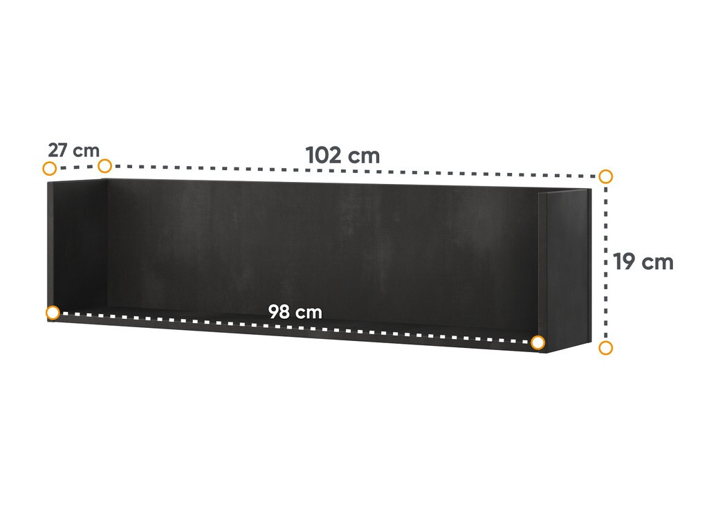 Estante de parede Orlbale 138
