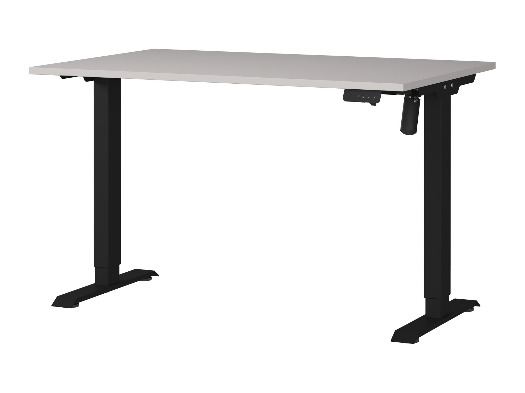 Secretária de trabalho com altura ajustável Lartesi 115 (Caxemira + Preto)