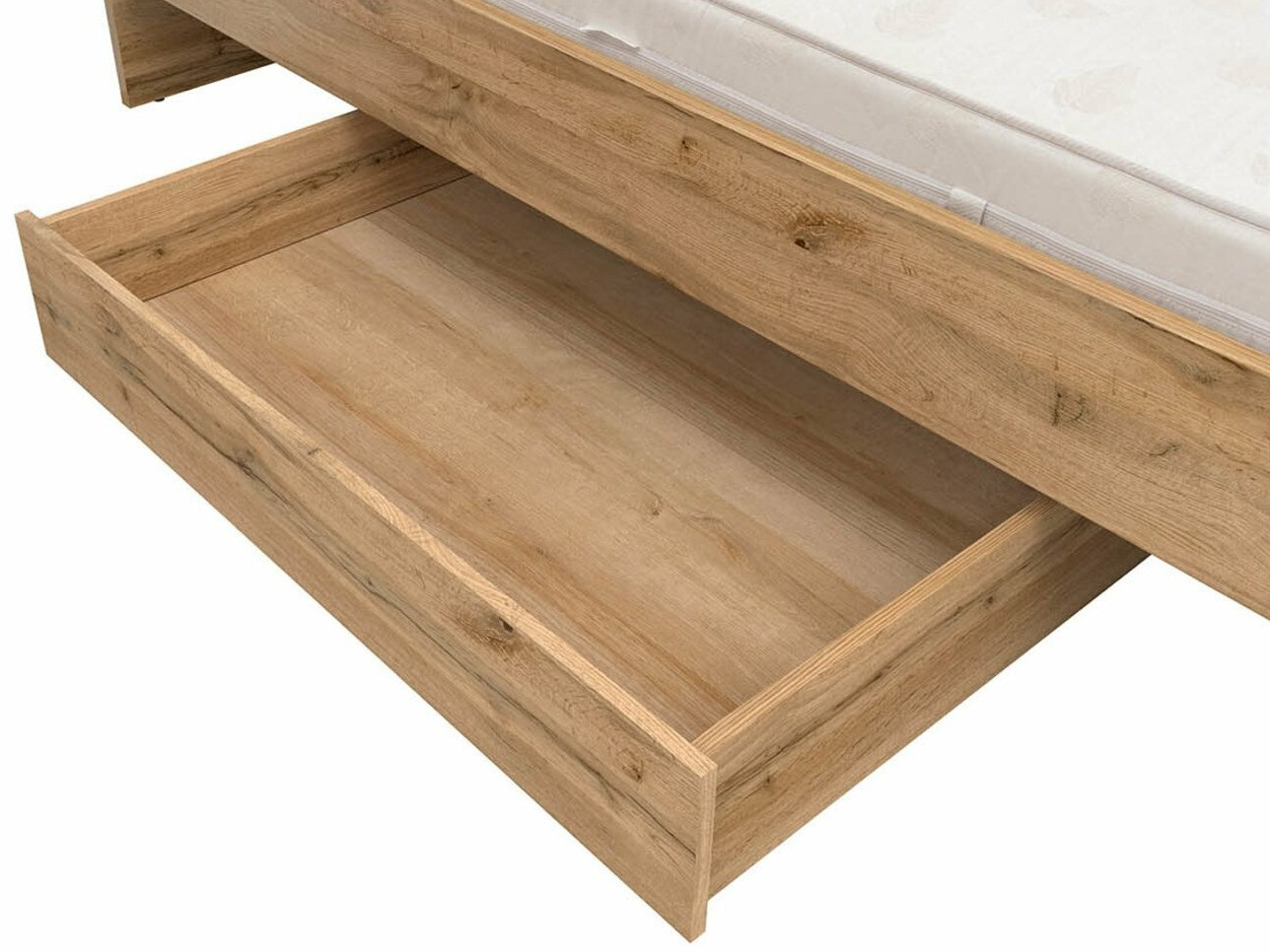 Cama com arrumação Tivetra 122 (Carvalho wotan)
