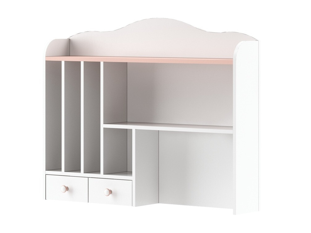 Estante Velferi 115 (Branco + Rosa)