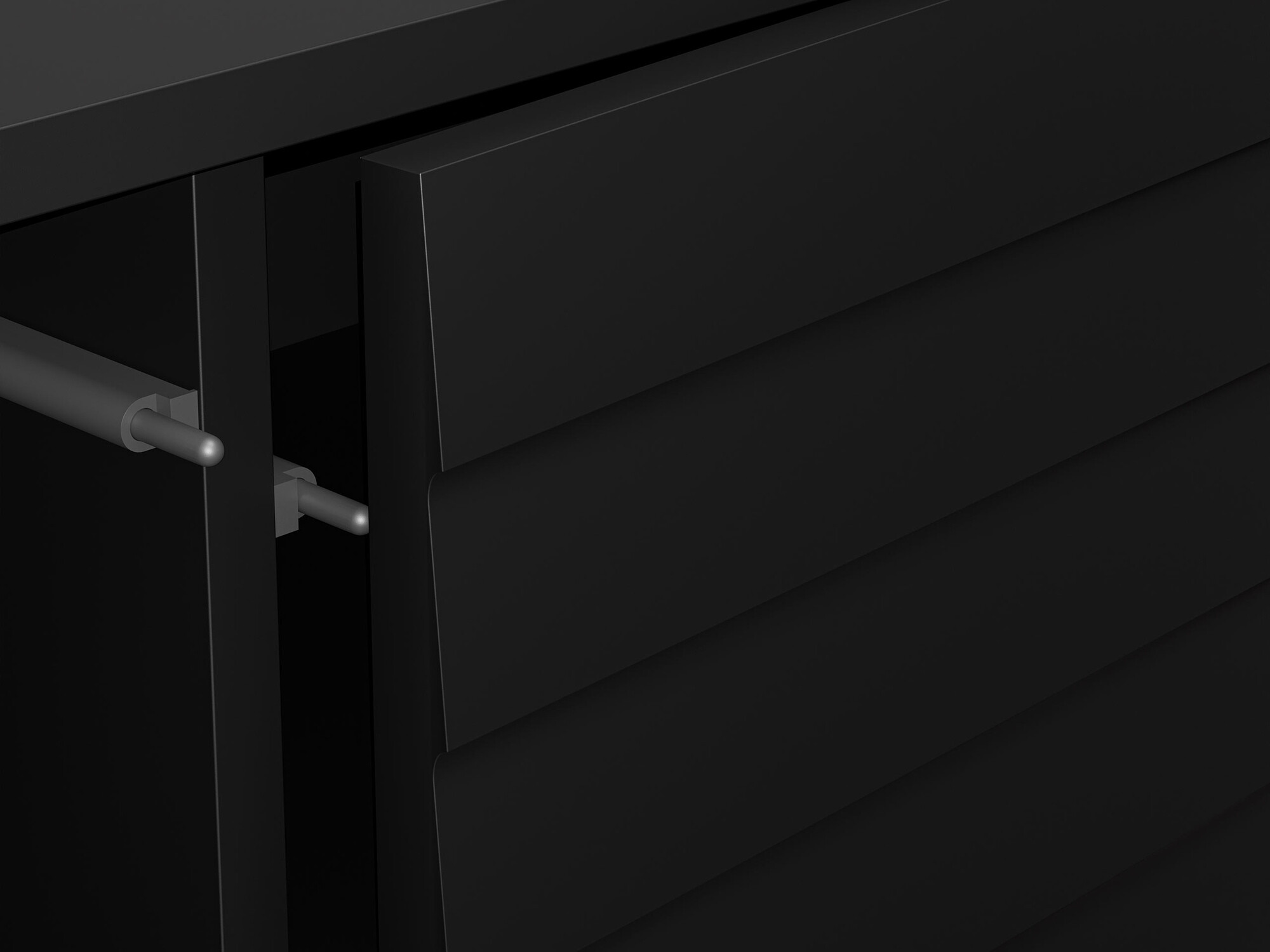 Mesa de centro Flosoru 103 (Nogueira + Preto)