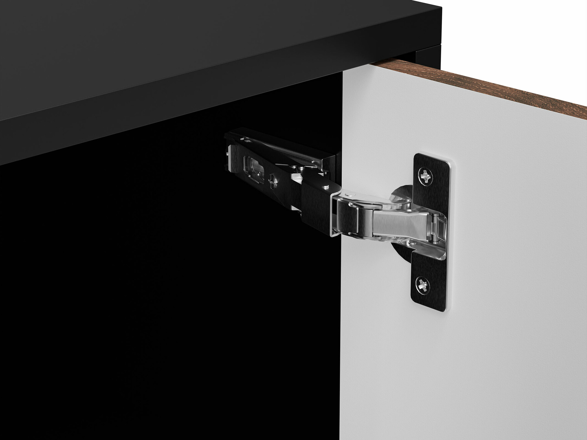 Mesa de centro Flosoru 103 (Nogueira + Preto)