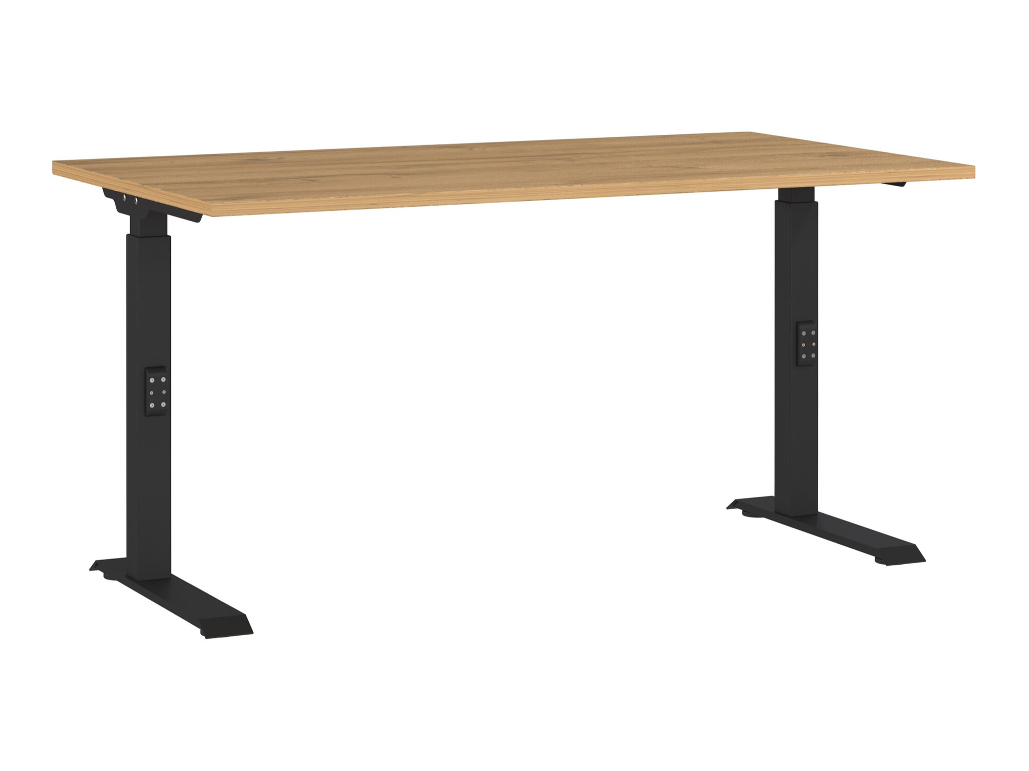 Mesa de escritório Eliromo 121 (Carvalho Grandson + Preto)