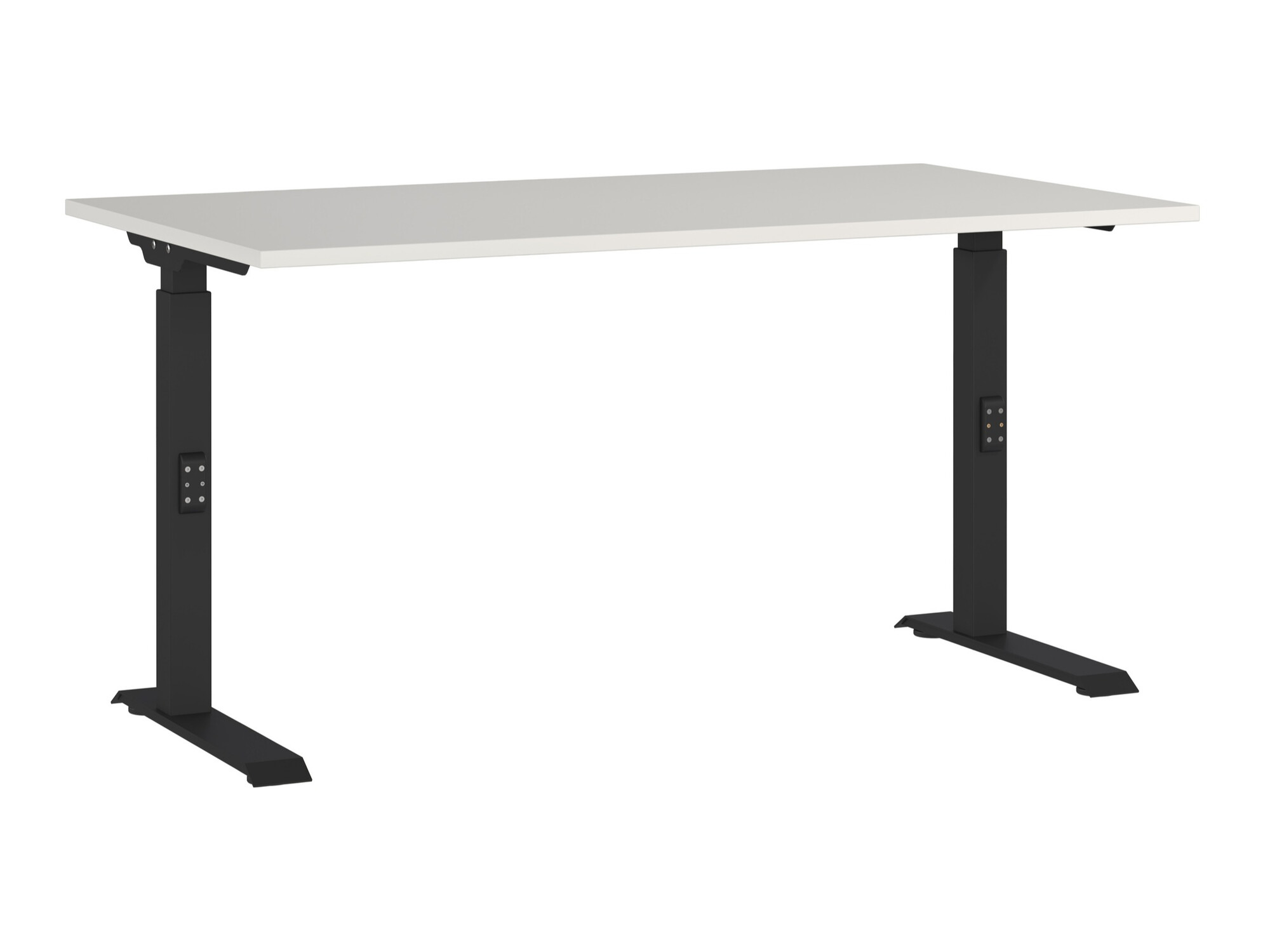 Mesa de escritório Eliromo 121 (Cinzento claro + Preto)