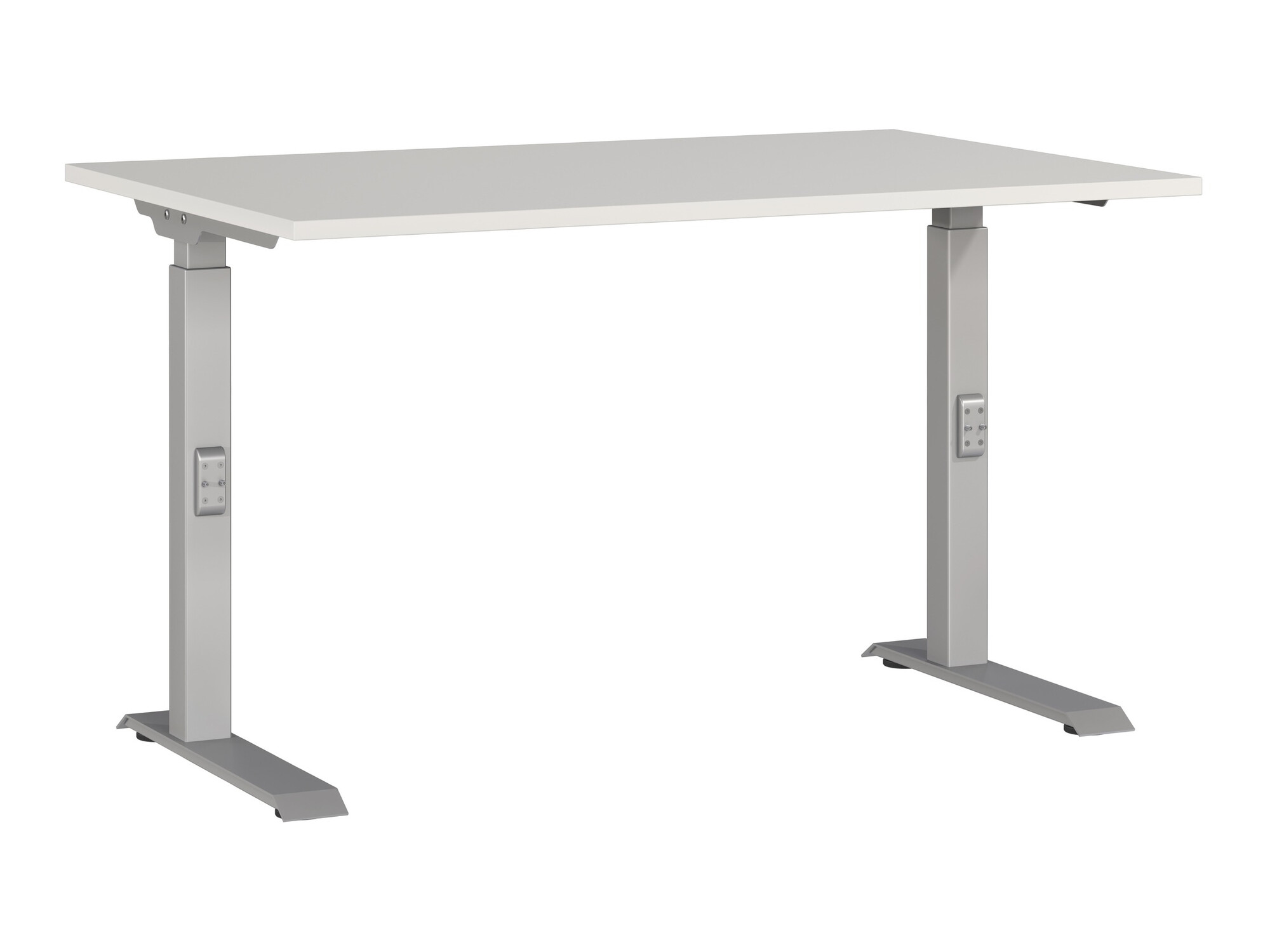 Mesa de escritório Eliromo 122 (Cinzento claro + Prateado)