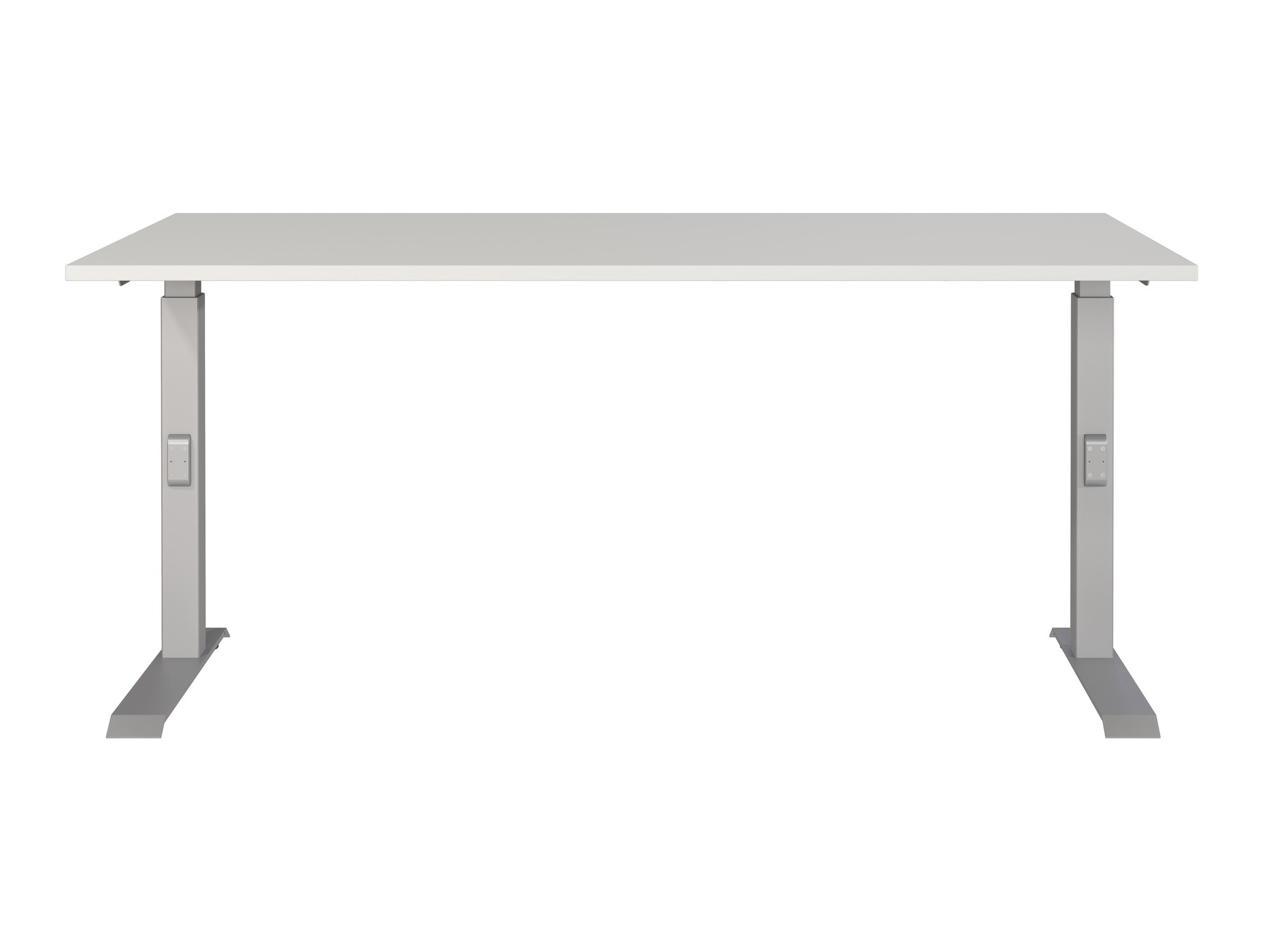 Mesa de escritório Eliromo 123 (Cinzento claro + Prateado)